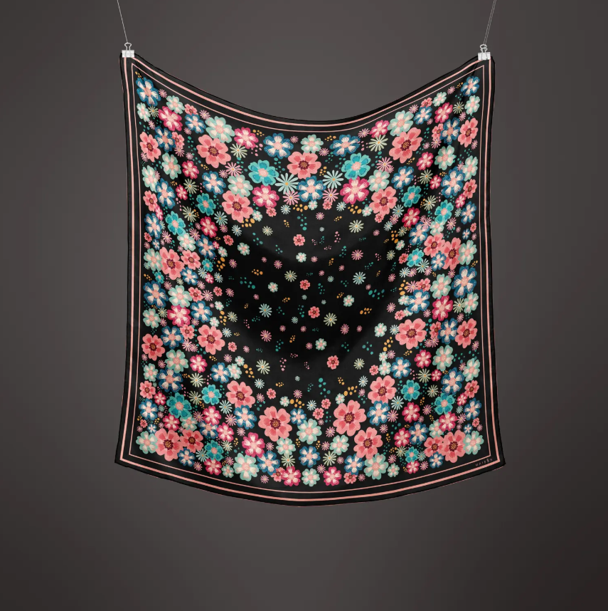 8 Maison Floral Twill İpek Pareo