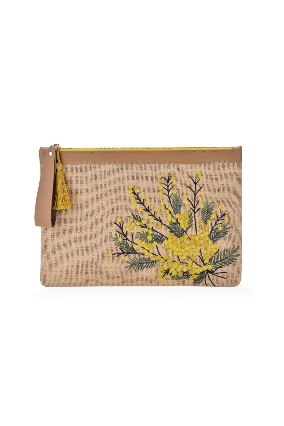 Eynaco Mimosa Yellow Clutch Çanta - EYN041