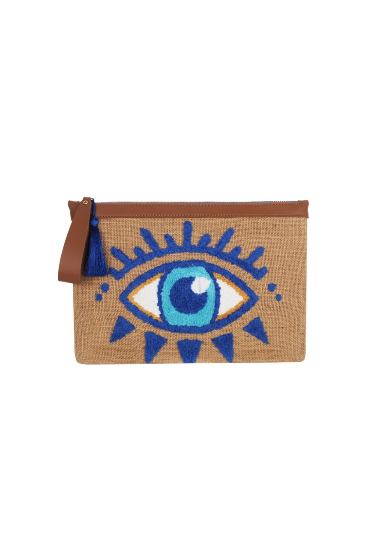 Eynaco Punch Evil Eye Blue Clutch Çanta - EYP005