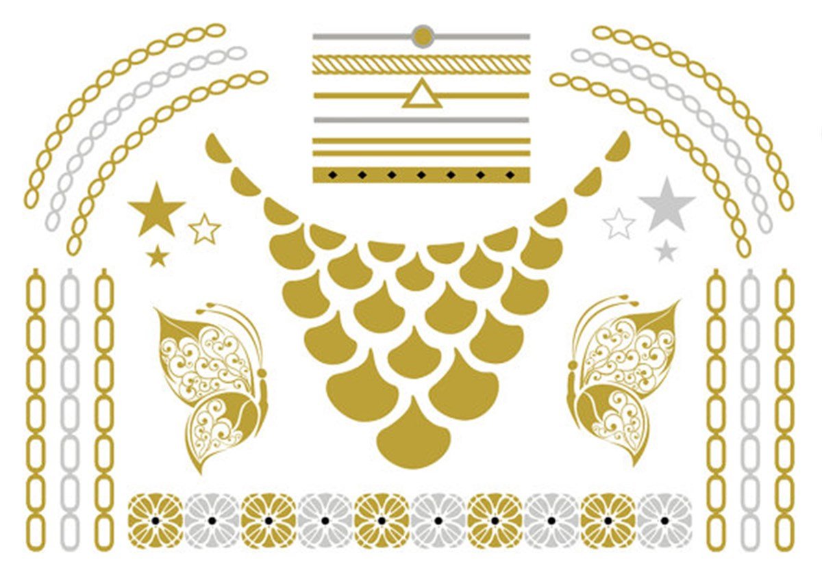 Flash Tattoo- Metalik Geçici Dövme 07