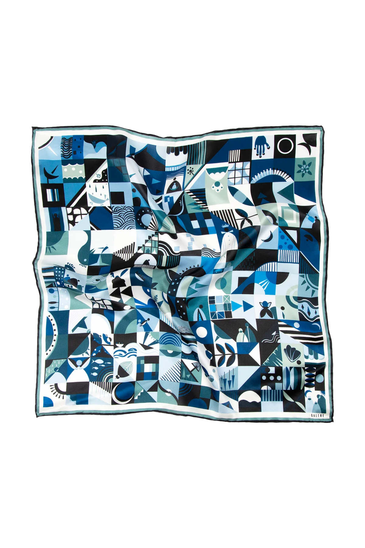 Galene Brand Crossword İpek Şal Eşarp