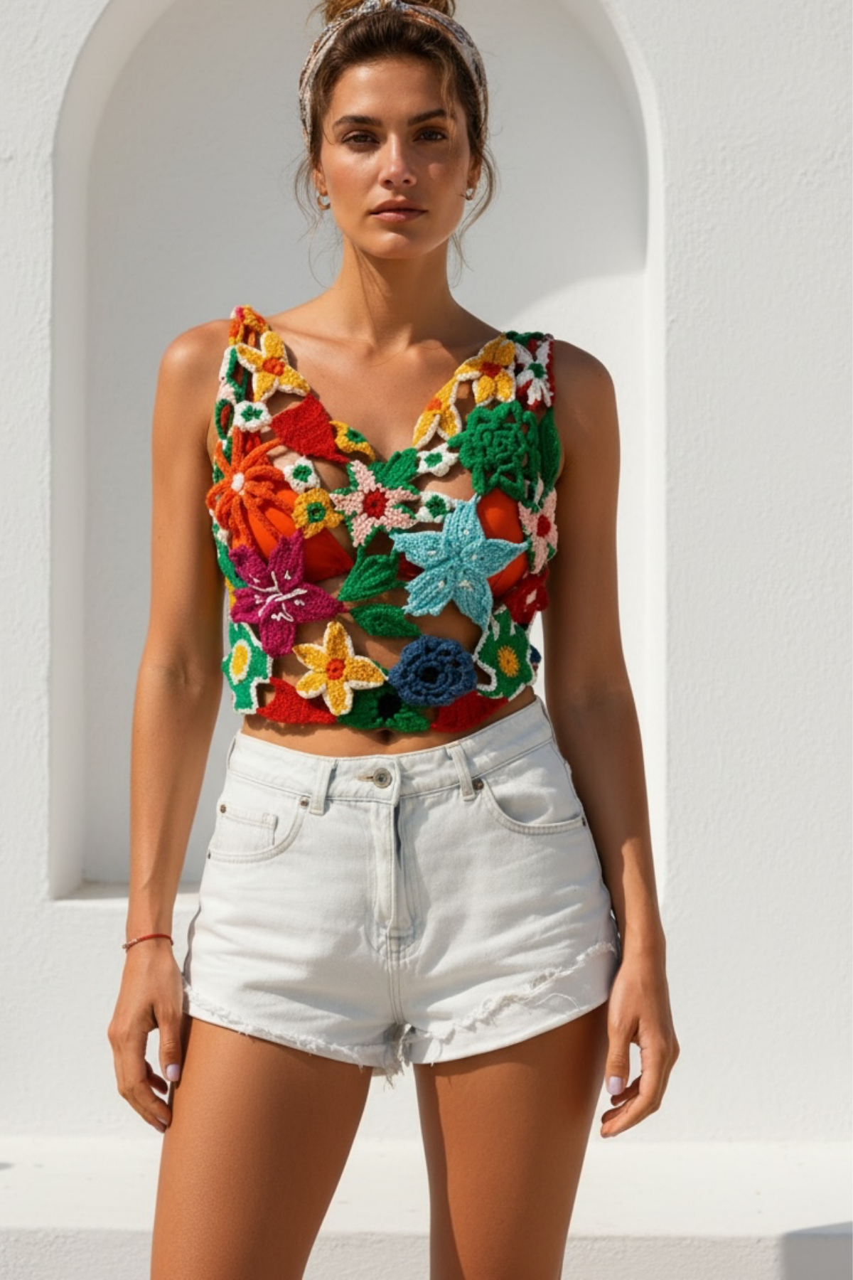 Garden Örgü  Crop Top LM26602
