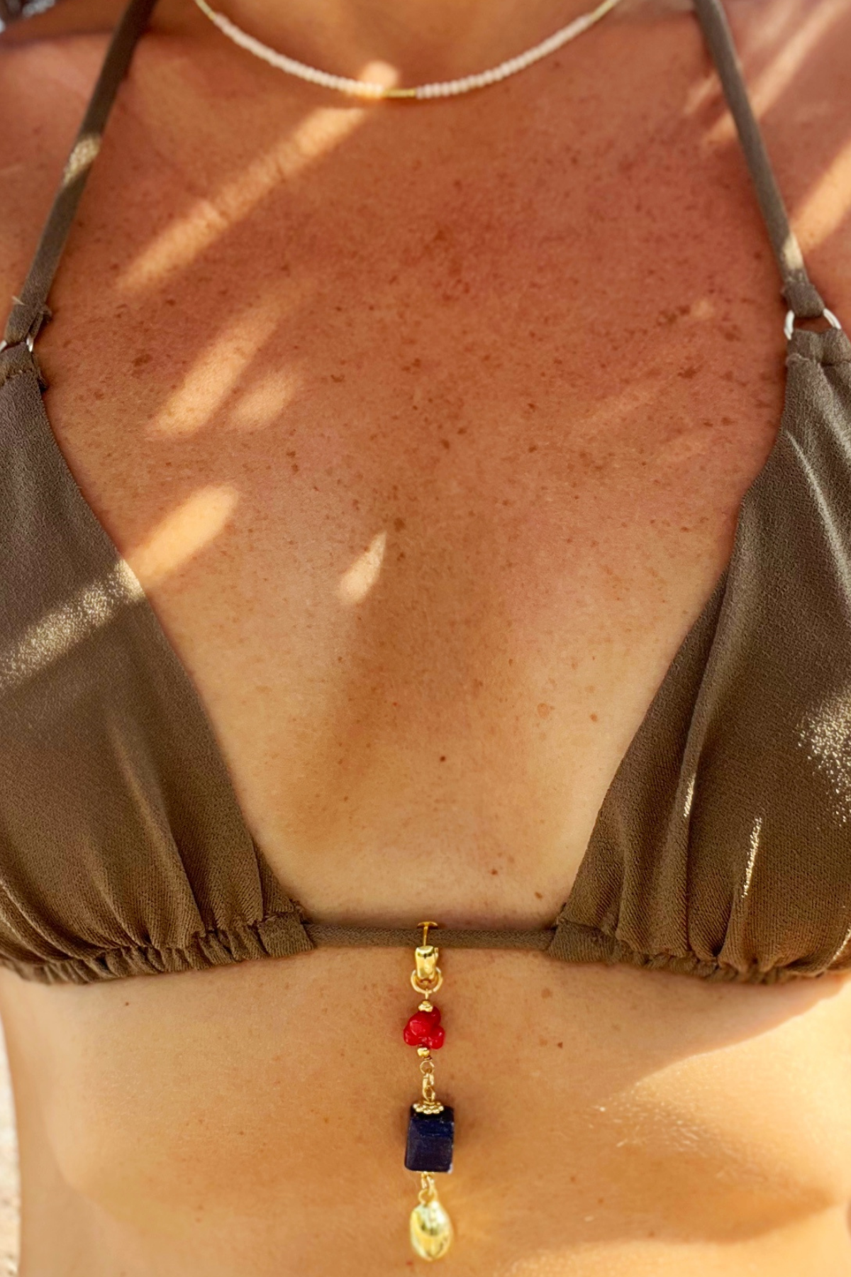 Kırmızı Lacivert Bikini Takısı LMT25104