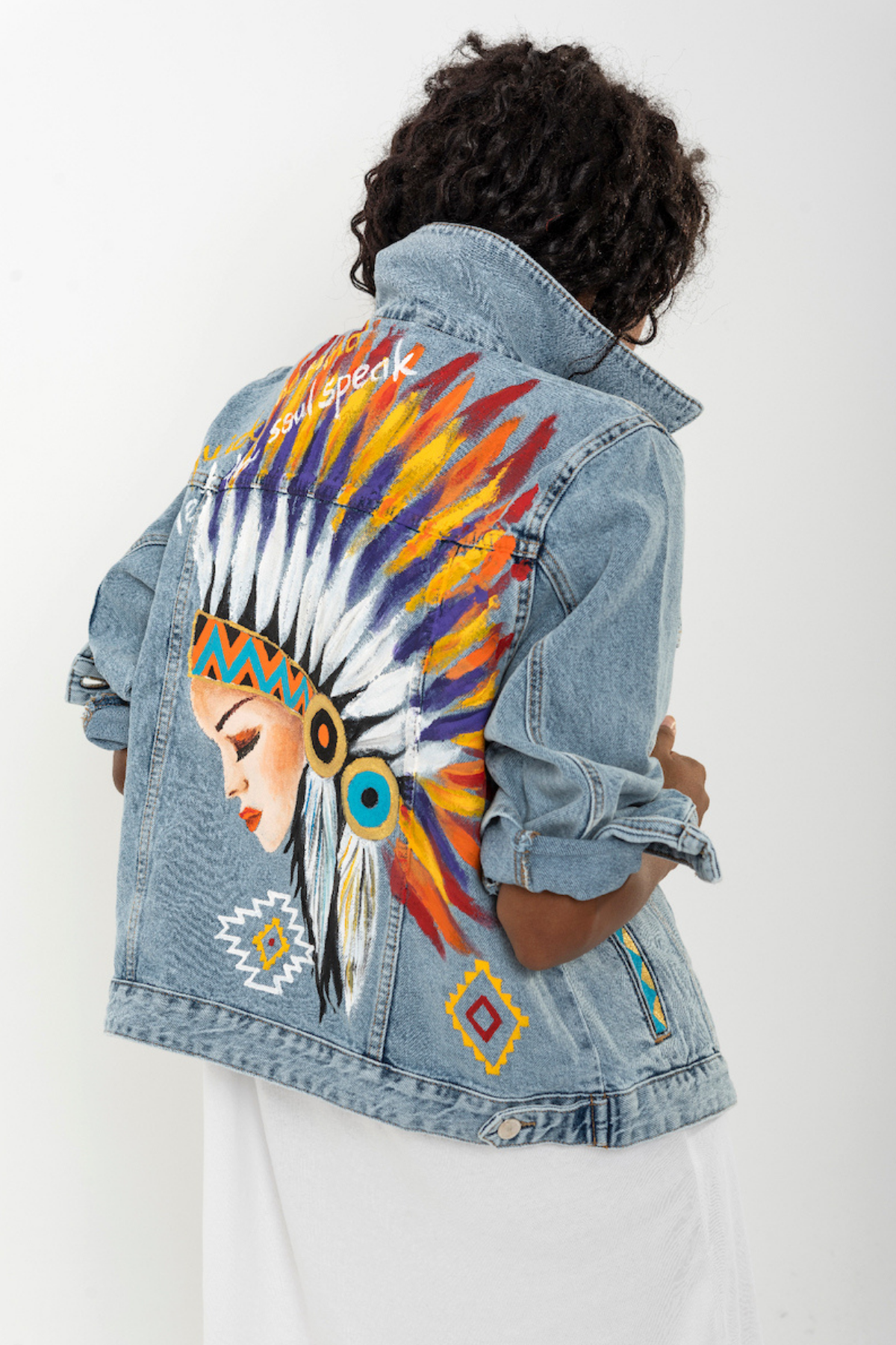 Look Project Indian Denim Ceket - Mavi