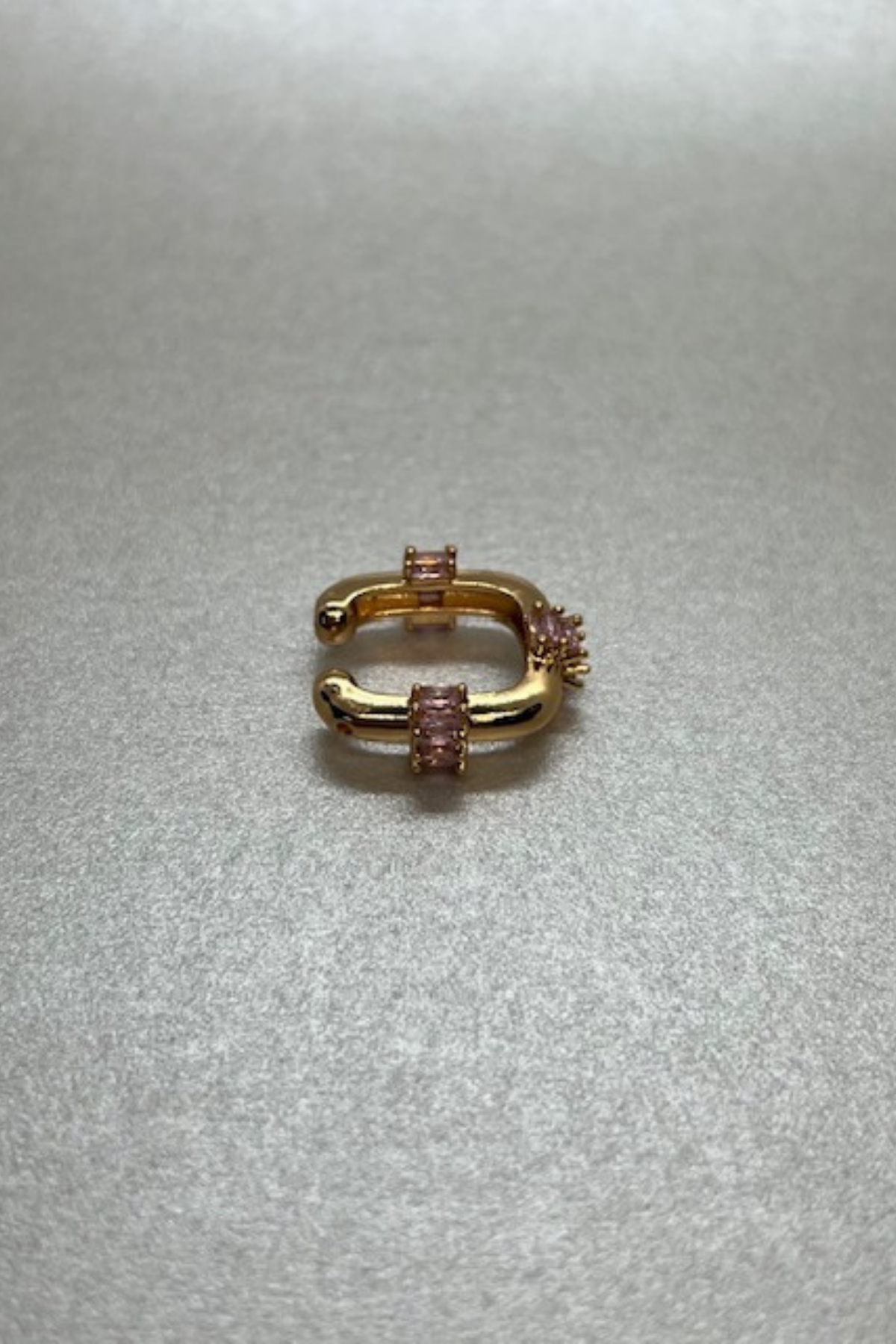 Mitico Jewellery Pembe Taşlı Küpe