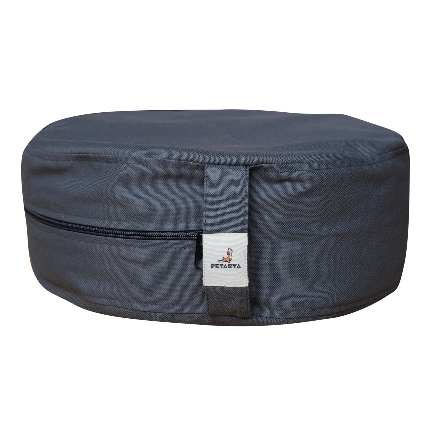 Petarya Zafu Gri Karabuğday Kabuğu Dolgulu Meditasyon Minderi