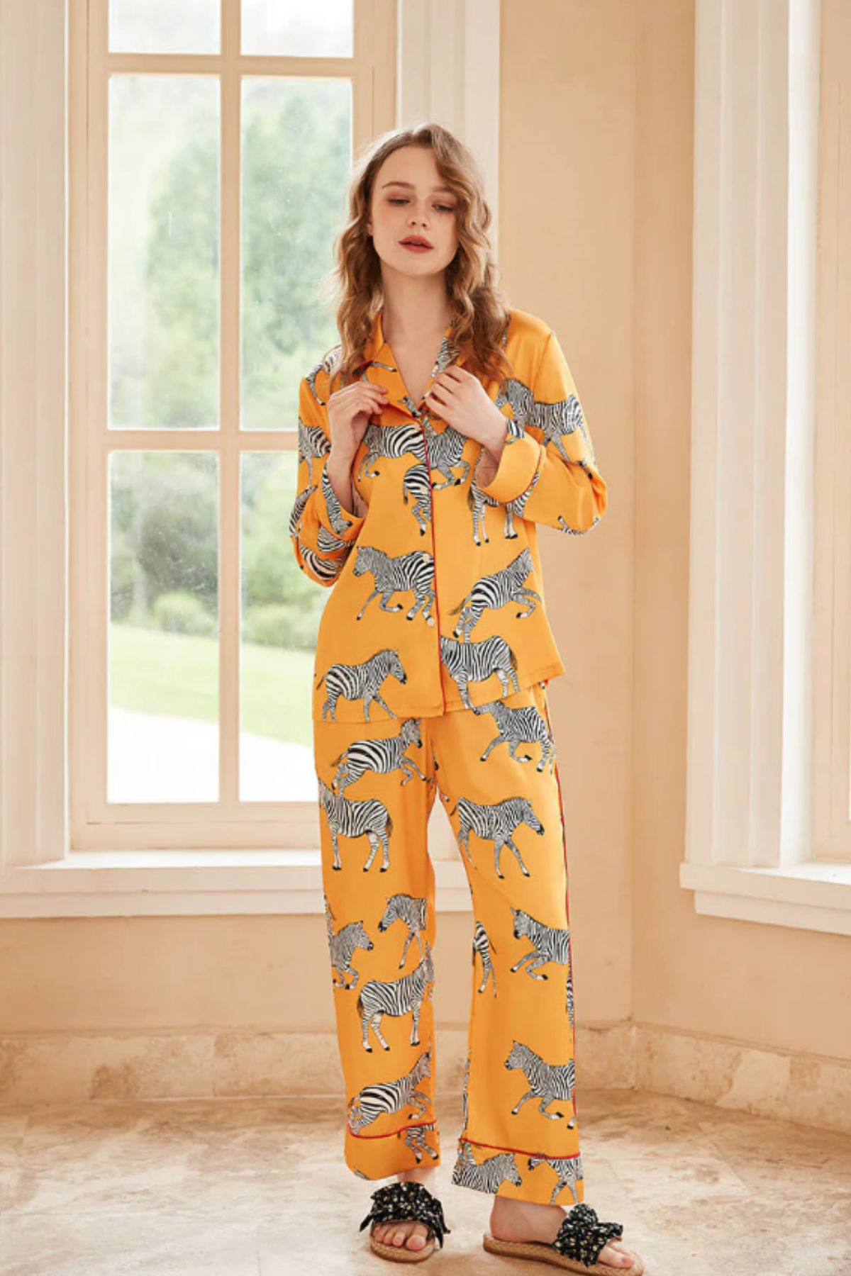 Relsia Zebra Desenli Pijama Takımı