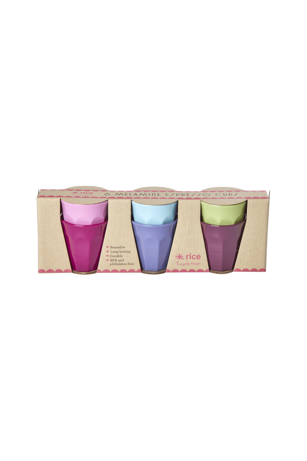 Rice 6'lı Melamin Espresso Bardağı, MELCU-6ZEAW23
