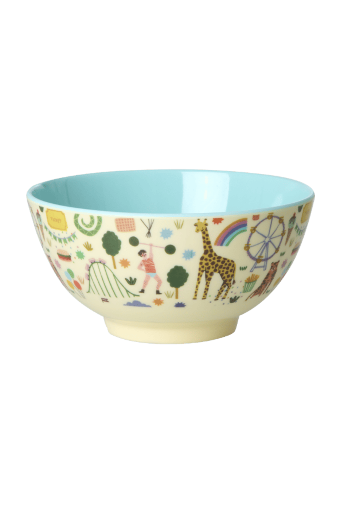 Rice Lunapark Desenli Kase - Mint - 700 ML