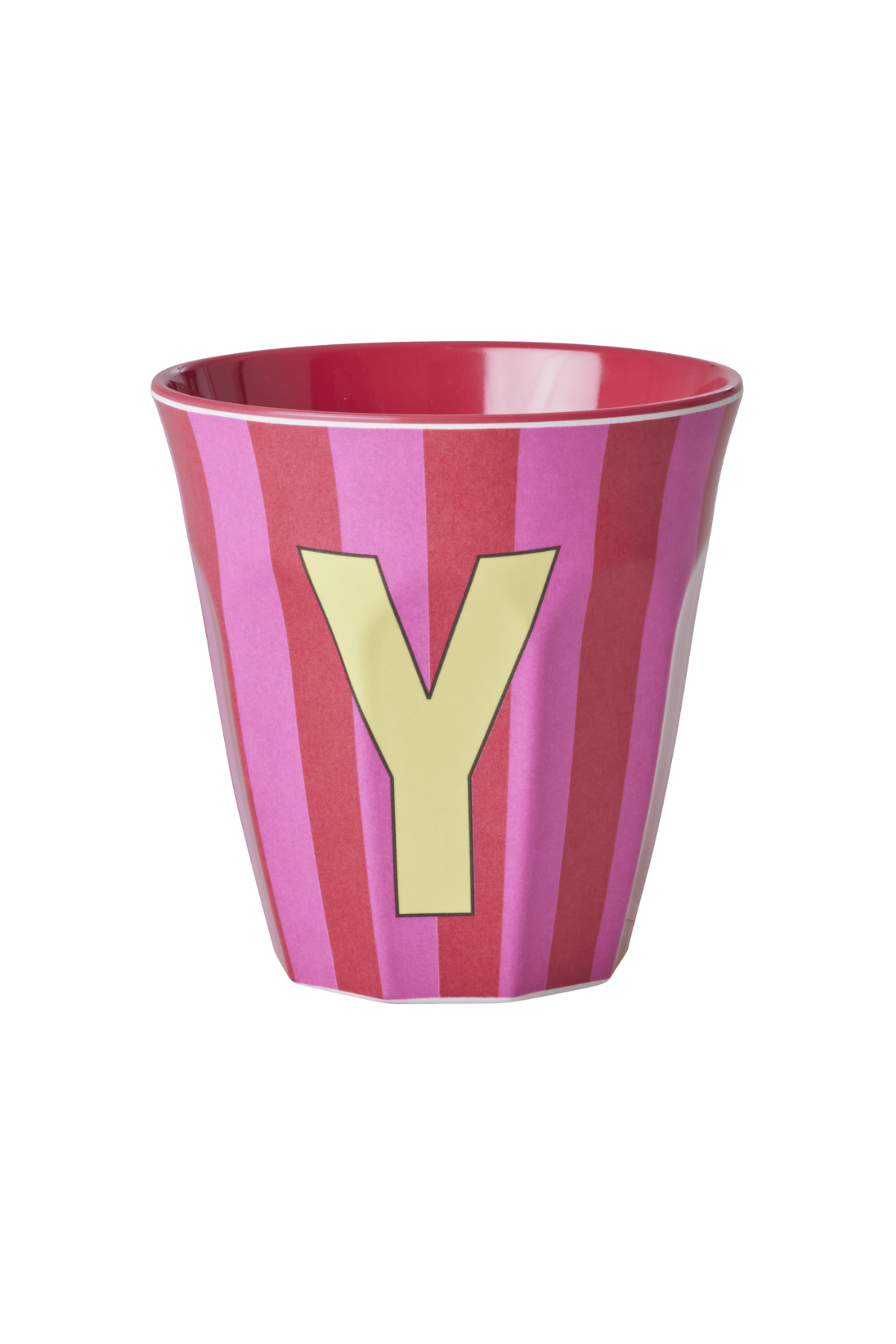 Rice Melamin Fuşya Çizgili Y Bardak - 250 Ml