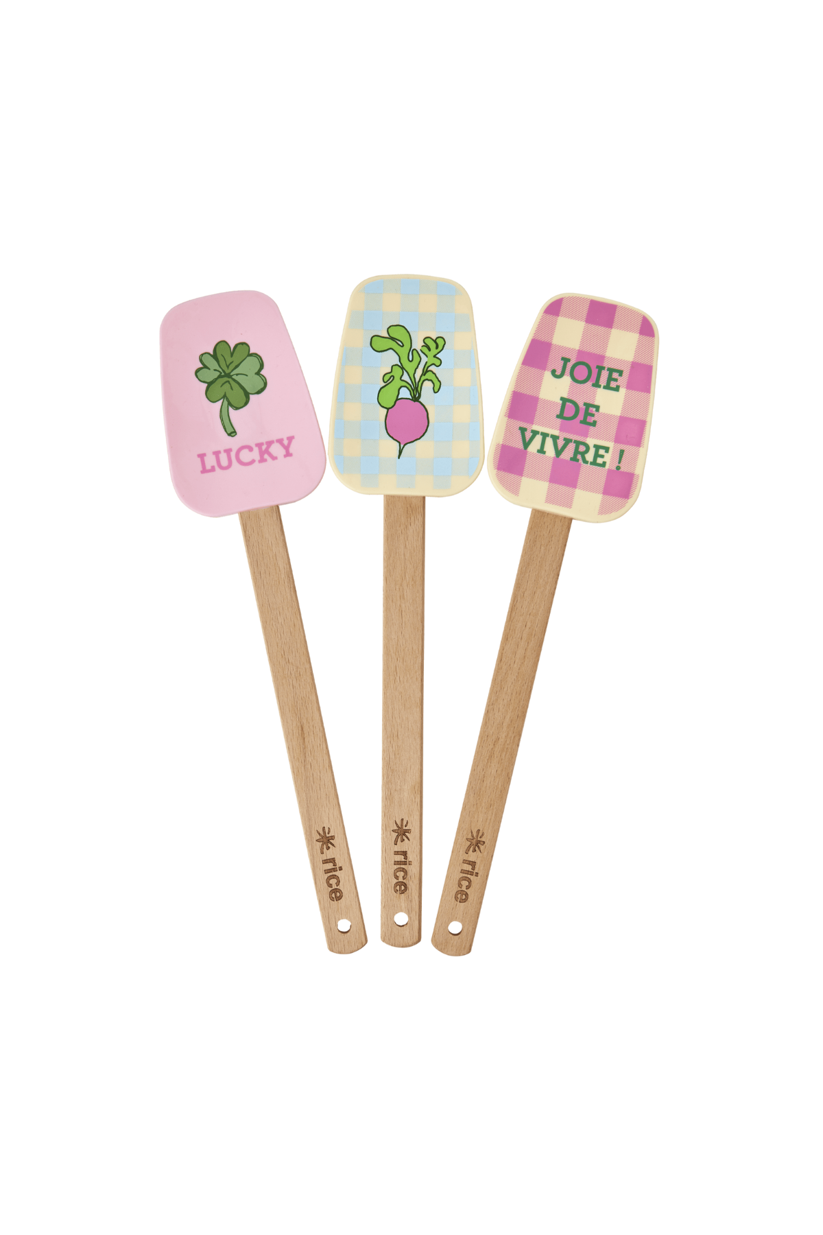 Rice Silikon Spatula - 3 Farklı Desen, KISPA-SS24XC