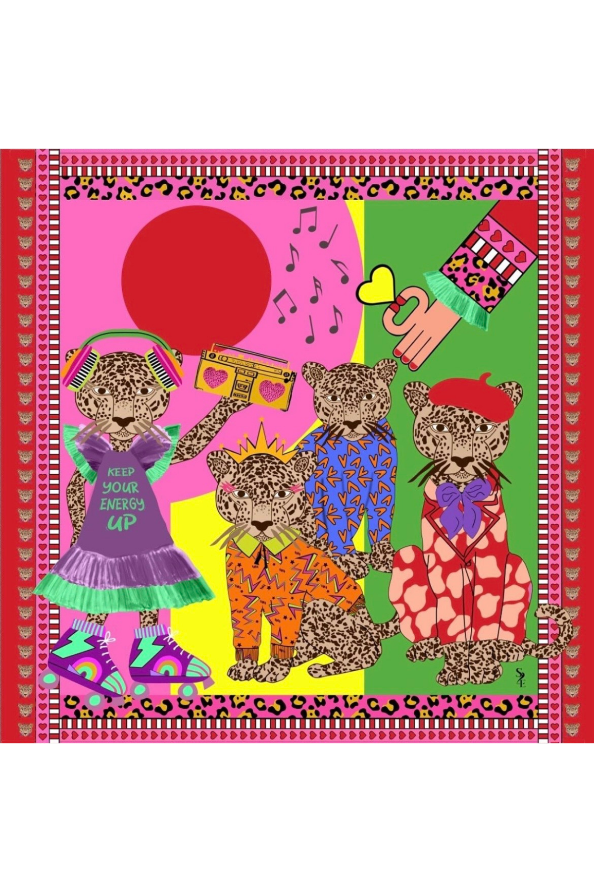 Soul2Date Pink Tiger Pareo
