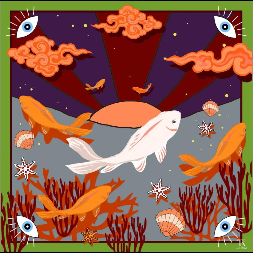 TukuTukum Golden Koi Pareo