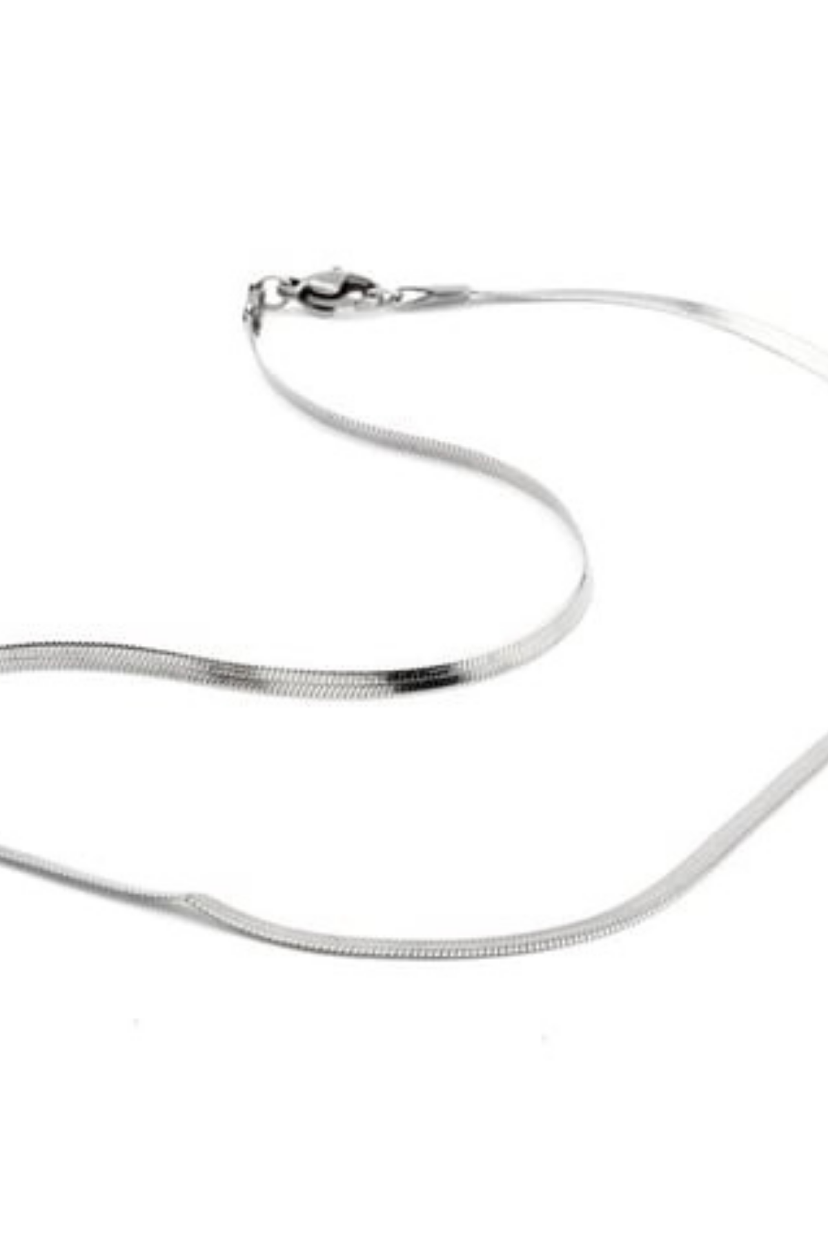 Welch Parlak Zincirli Kadın Çelik Kolye