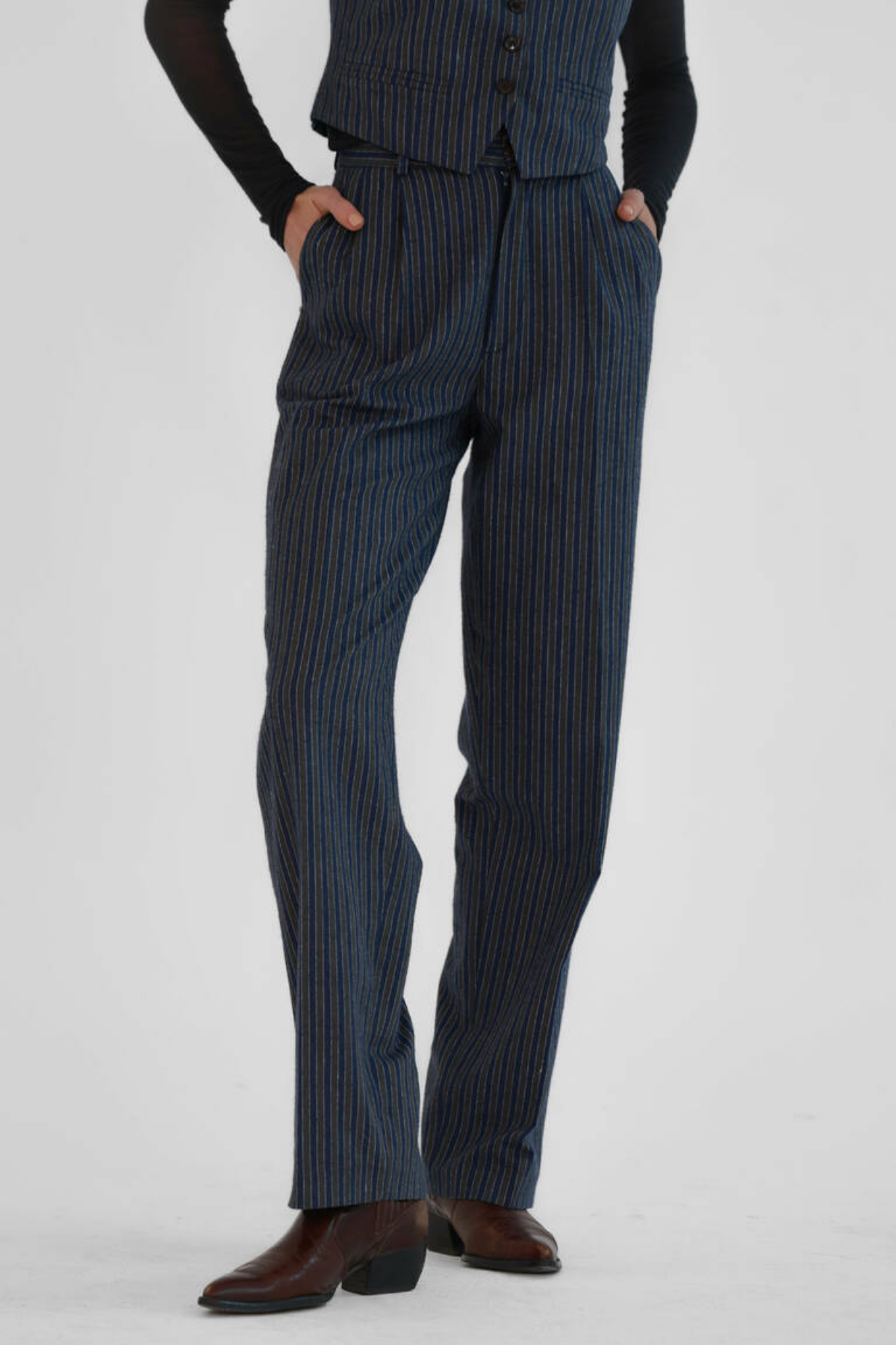 Zoe Clothing Çizgili Pantolon