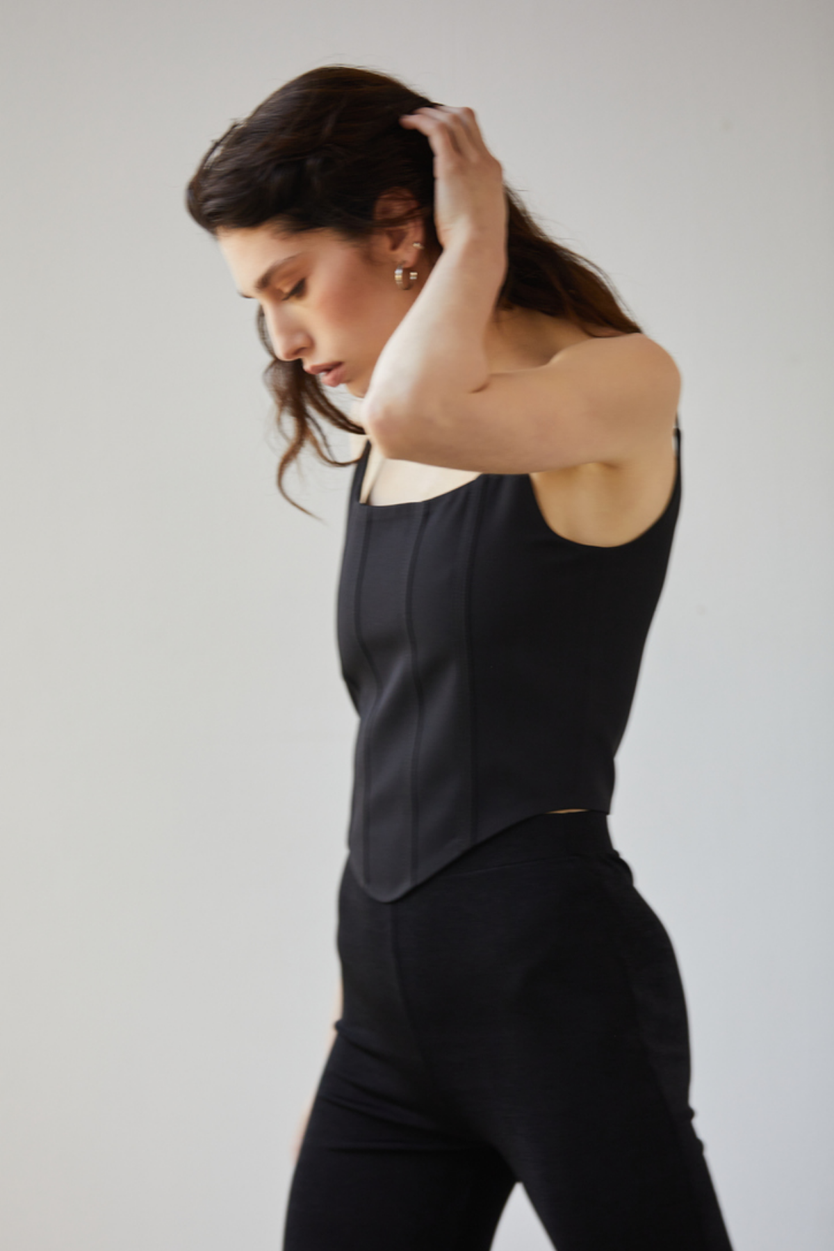 Zoe Clothing  Siyah Korse Askılı