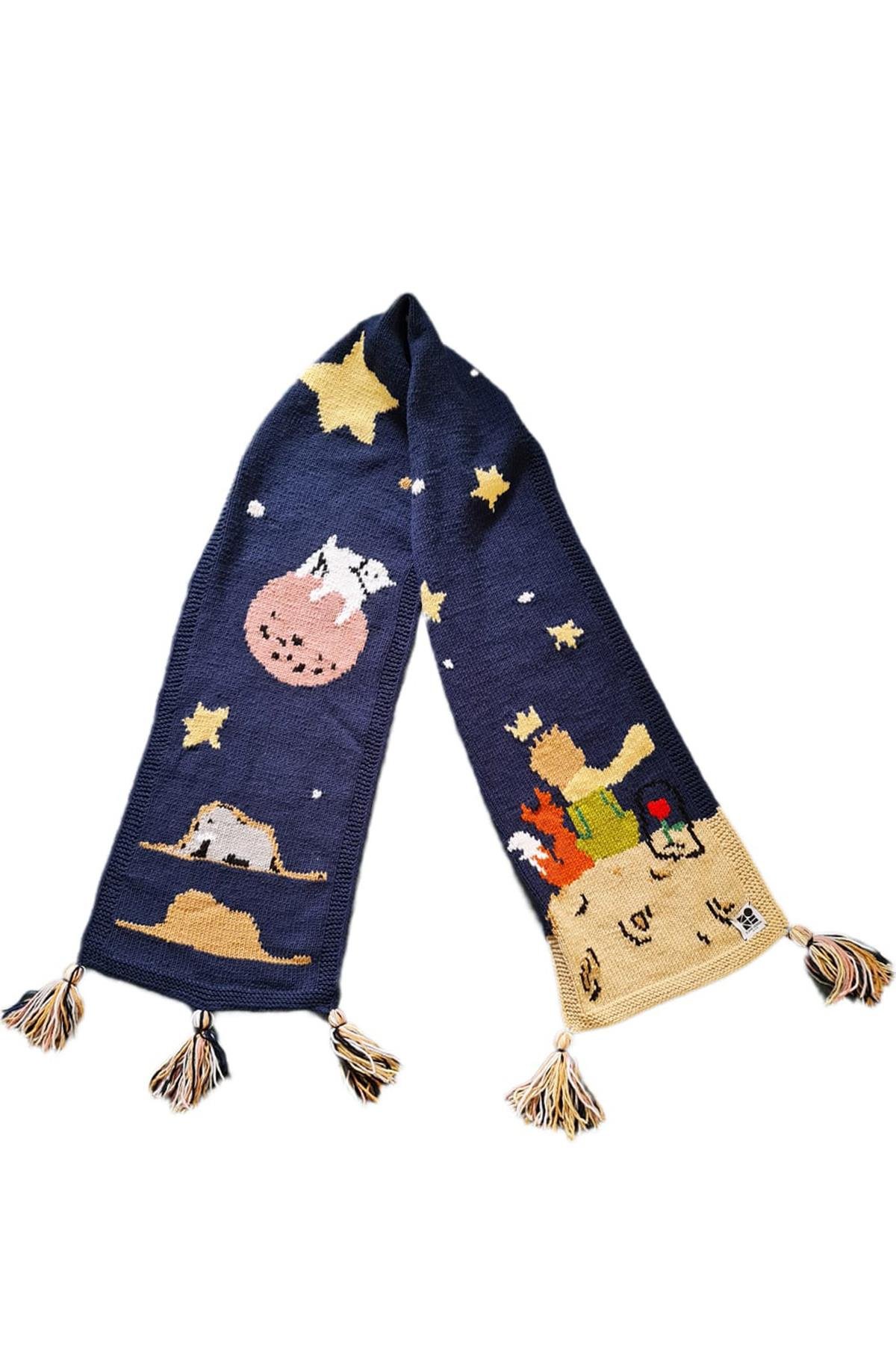 Zone Design El Örgüsü Atkı  | Küçük Prens