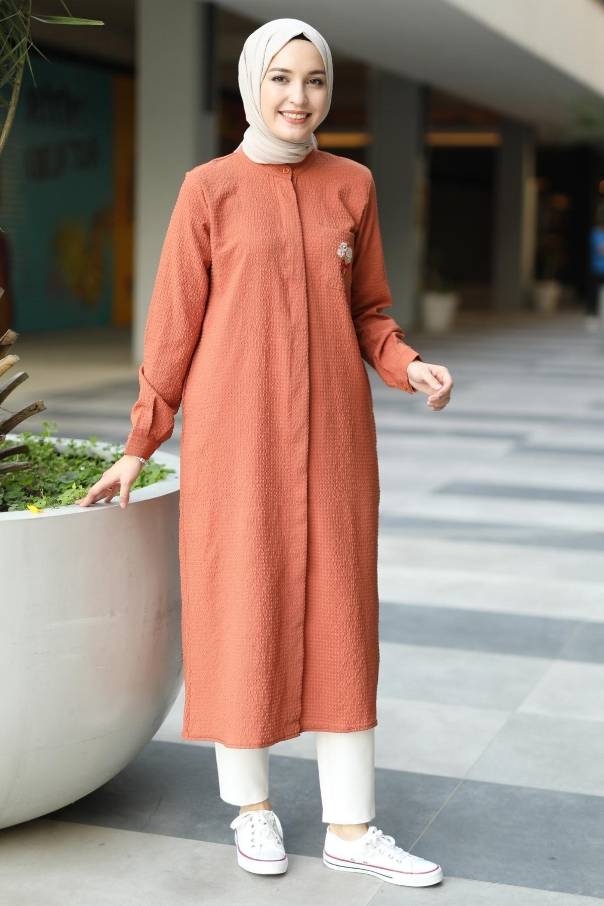 Afra Tunik Soft Kiremit