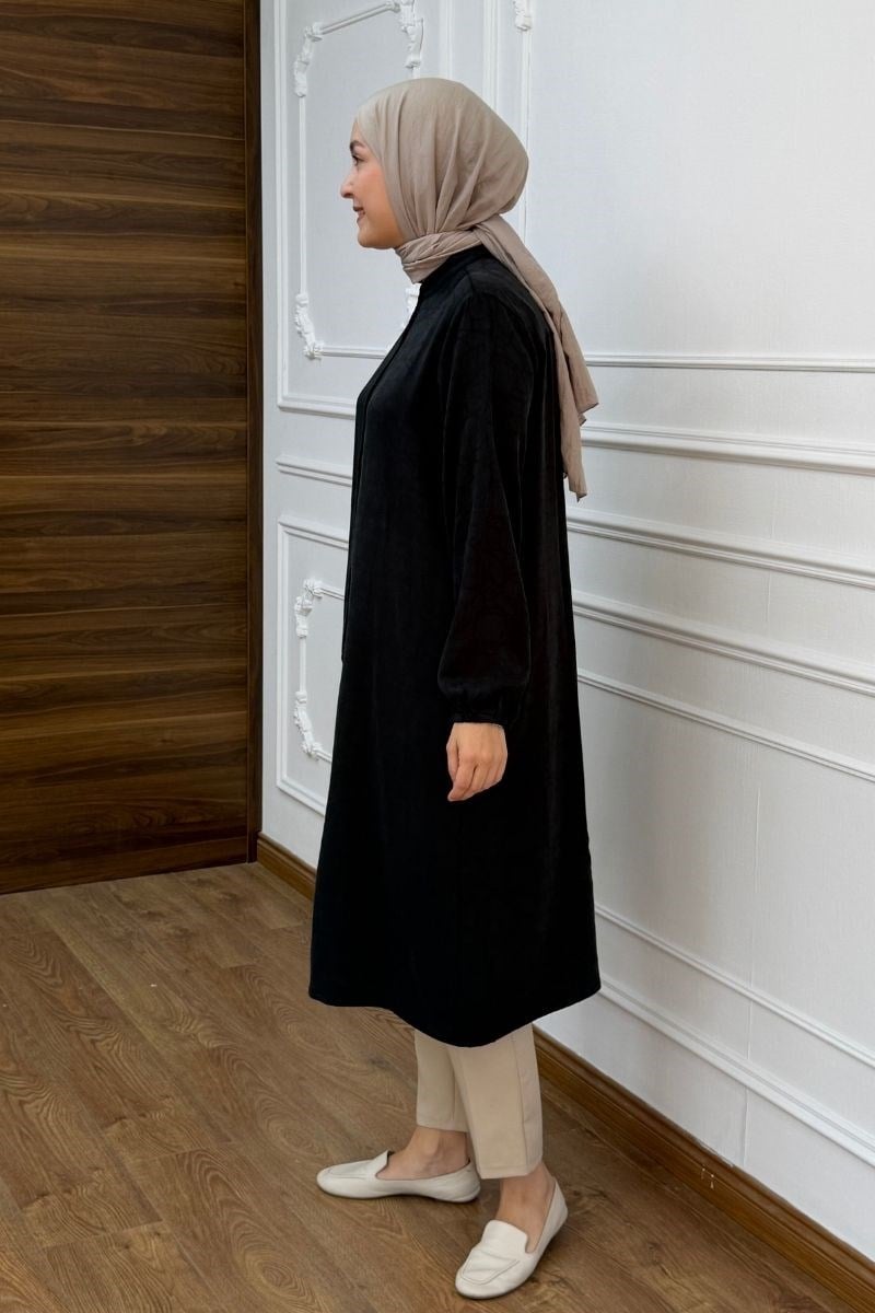 Basic Marakeş Uzun Tunik Siyah