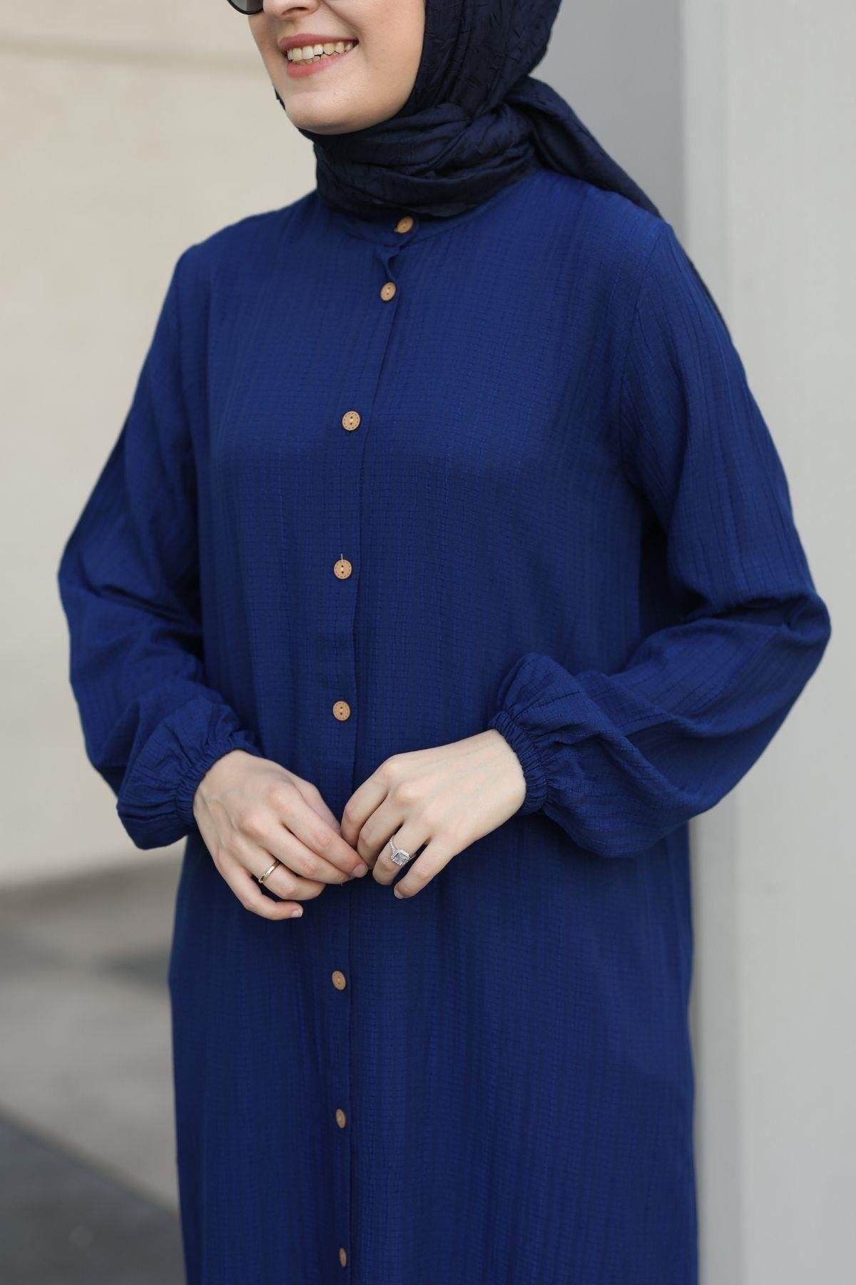 Basic Tunik Tesettür Lacivert