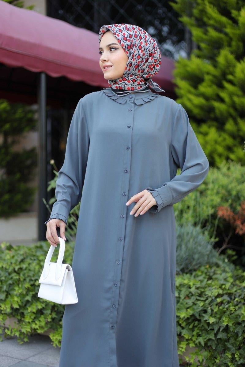 Linda Uzun Tunik Füme