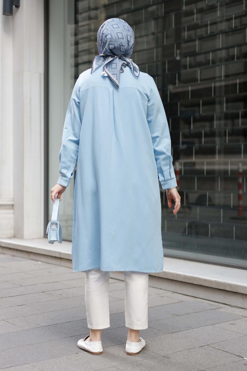 Melin Basic Uzun Tunik Bebe Mavisi
