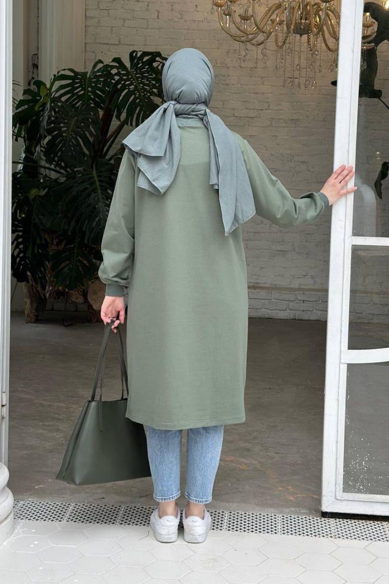 Neva 110 Cm Sweat Tunik Çağla