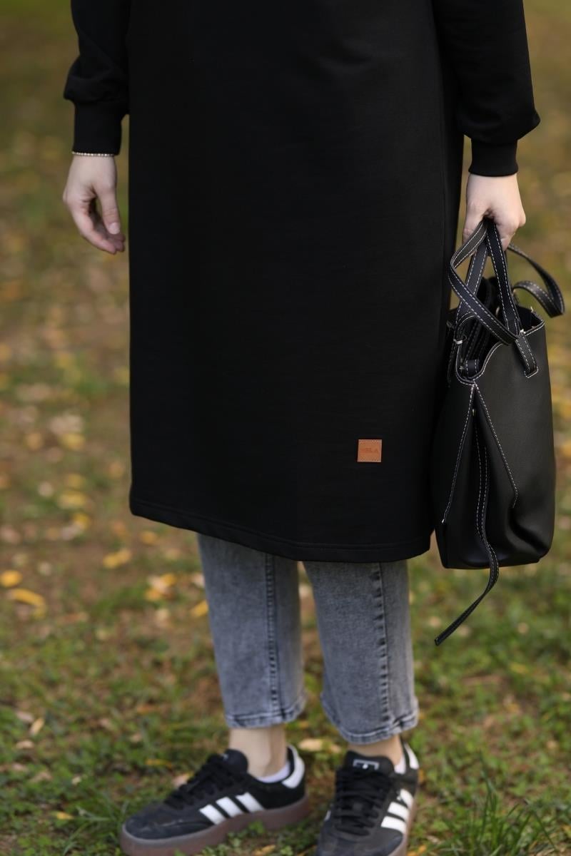 Neva 110 Cm Sweat Tunik Siyah