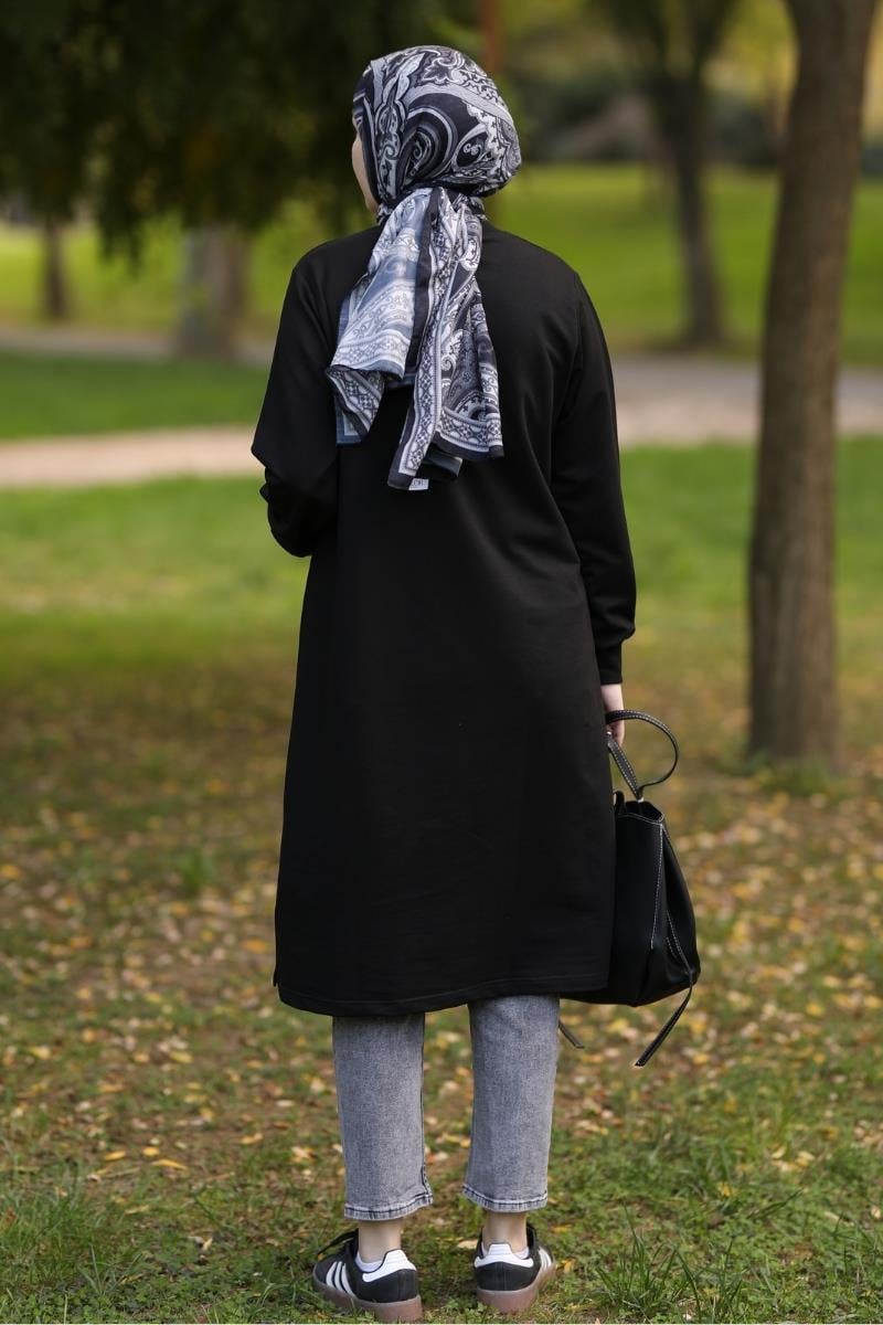 Neva 110 Cm Sweat Tunik Siyah