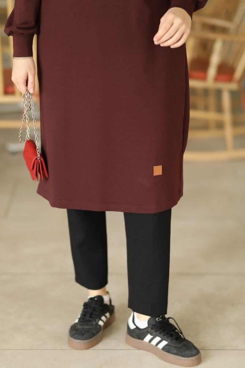 Neva 110 Cm Sweat Tunik Vişne 