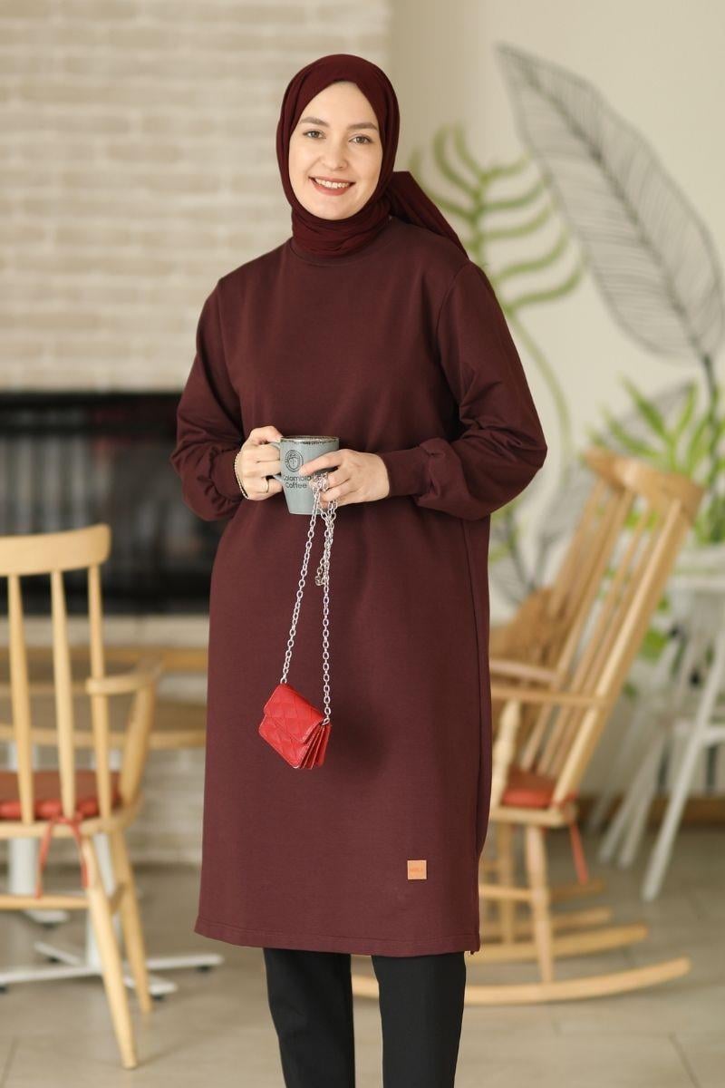 Neva 110 Cm Sweat Tunik Vişne 