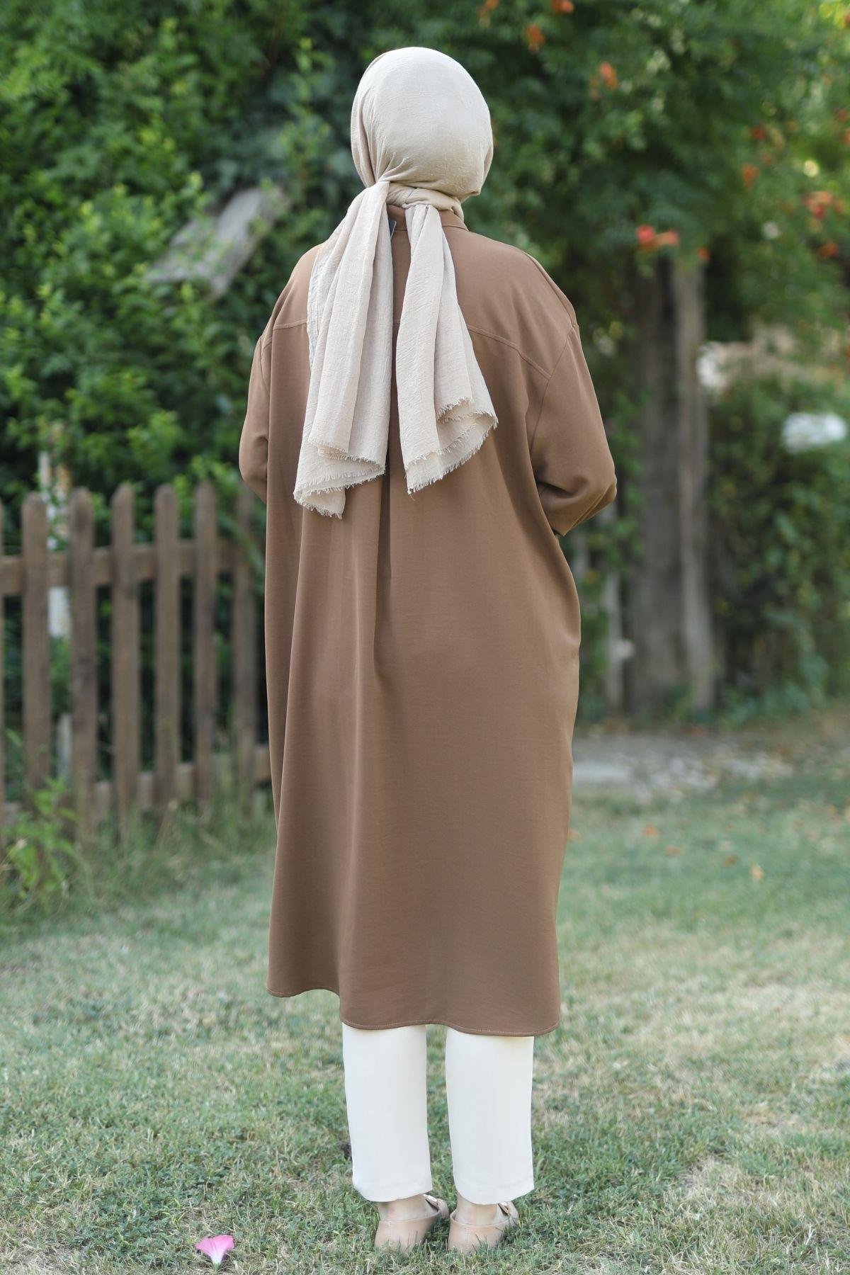 Oversize Tunik Kahve