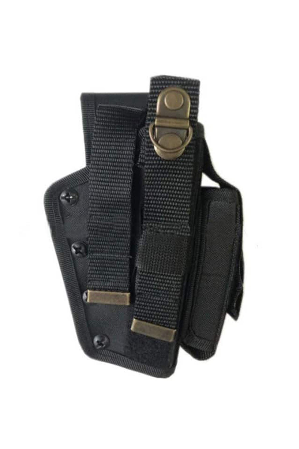 Airsoft Silah Kılıfı Universal Tüm Tabancalar İçin Dış Taşıma Önü Şarjörlü Sallama Siyah