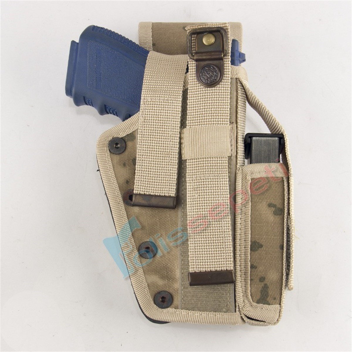 Airsoft Silah Kılıfı Universal Tüm Tabancalar İçin Dış Taşıma Önü Şarjörlü Çöl Kamuflaj