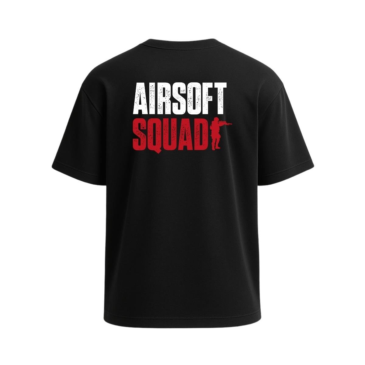 Airsoft Squad Baskılı Tişört Siyah