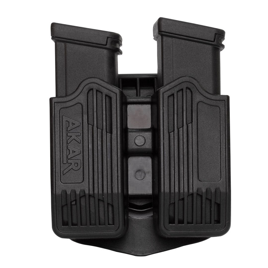 Akar Glock Çiftli Şarjör Kılıfı Siyah