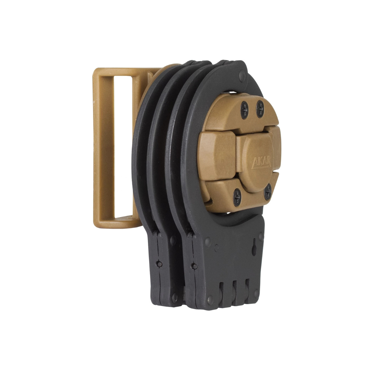 Akar Polimer Kilitli Kelepçe Kılıfı-Çakal Kahve