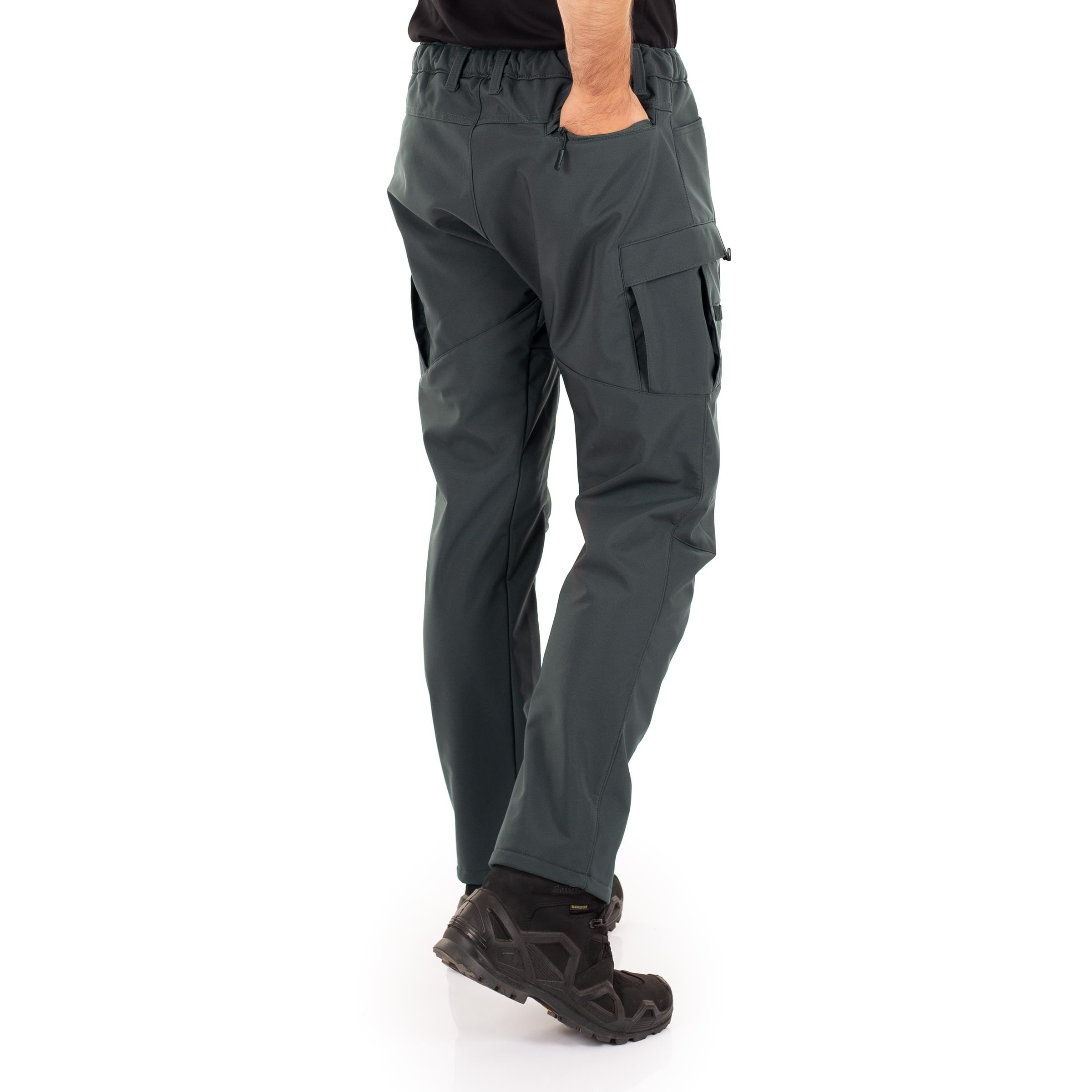 Alpha Softshell Taktik Pantolon Likralı Esnek Çok Cepli Antrasit