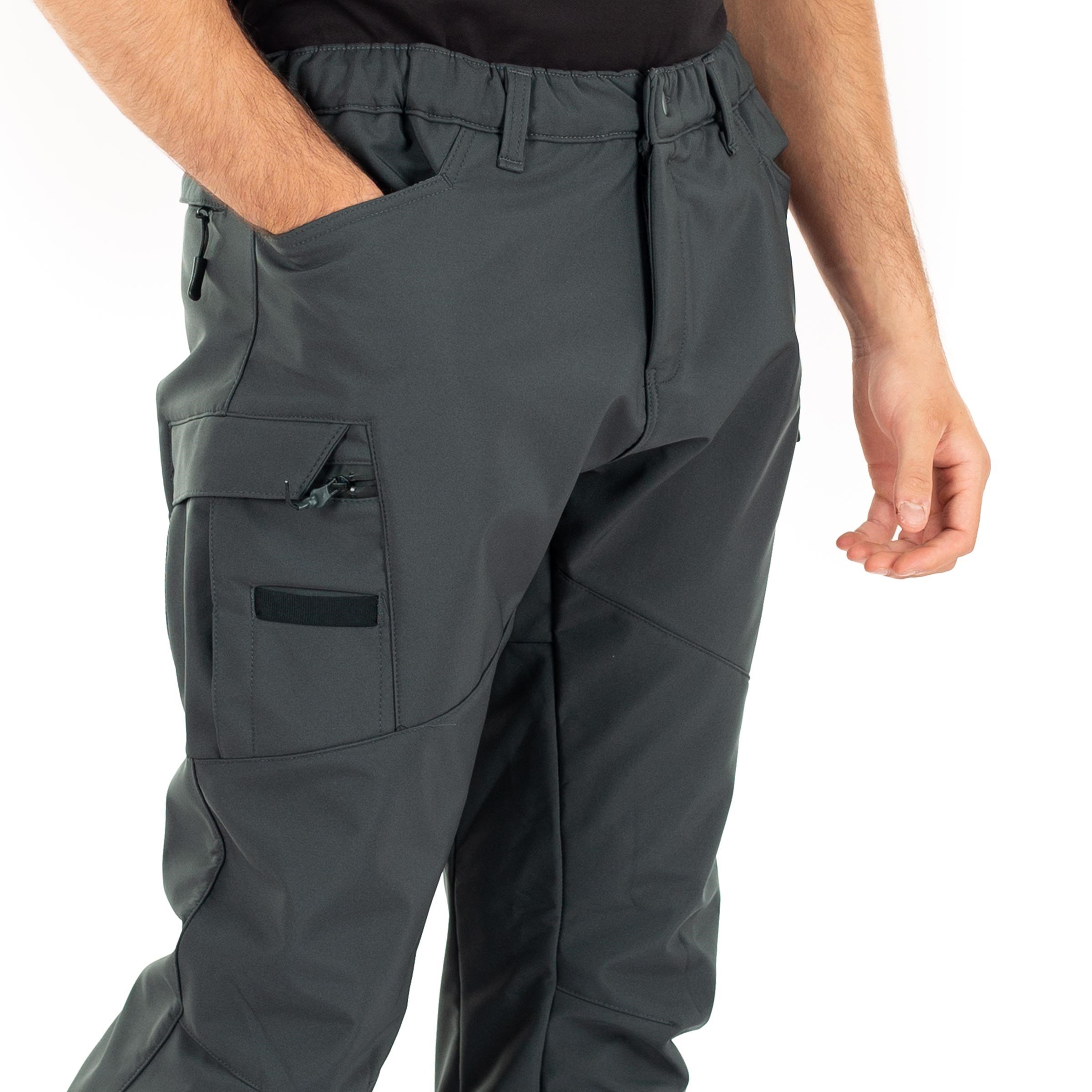 Alpha Softshell Taktik Pantolon Likralı Esnek Çok Cepli Antrasit