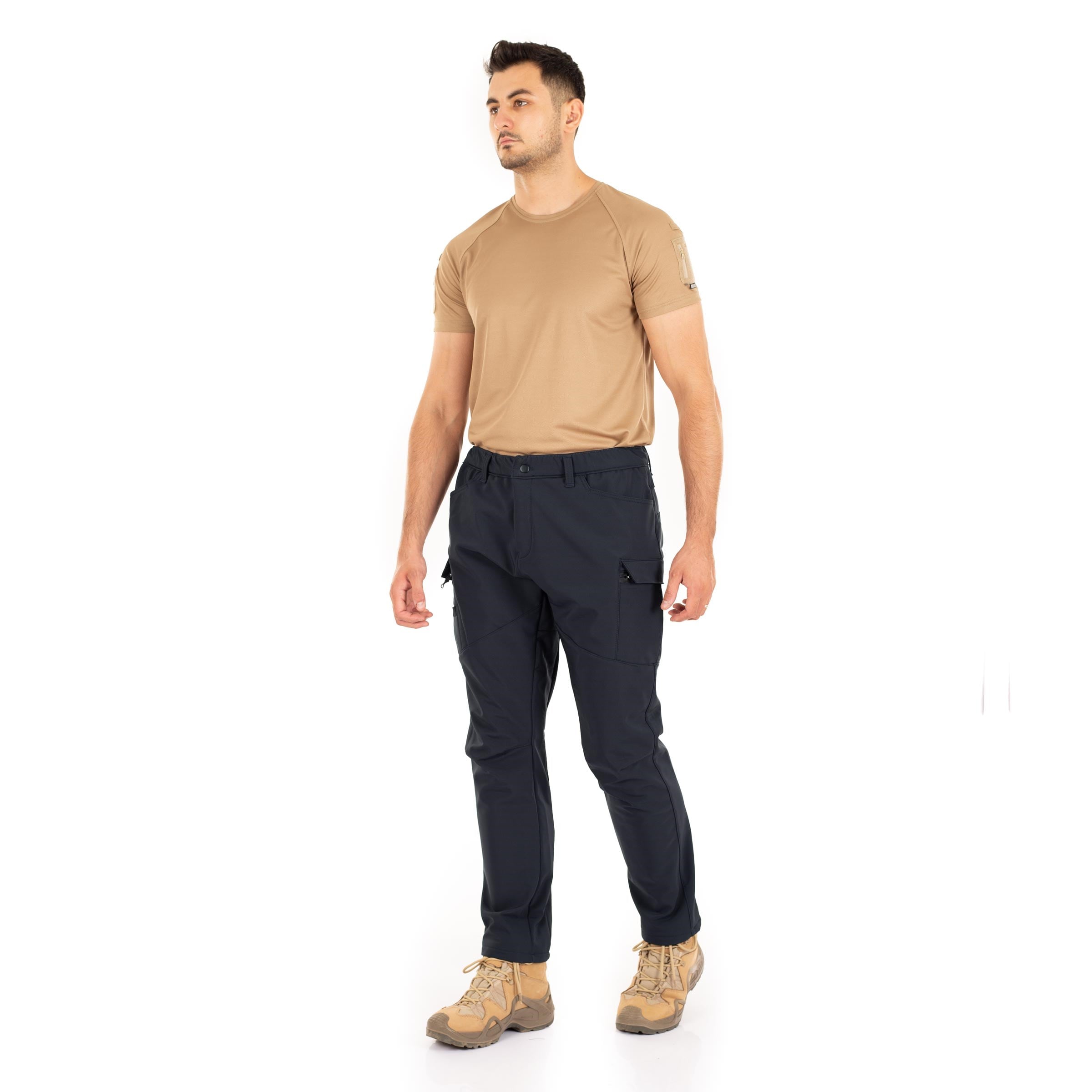 Alpha Softshell Taktik Pantolon Likralı Esnek Çok Cepli Lacivert