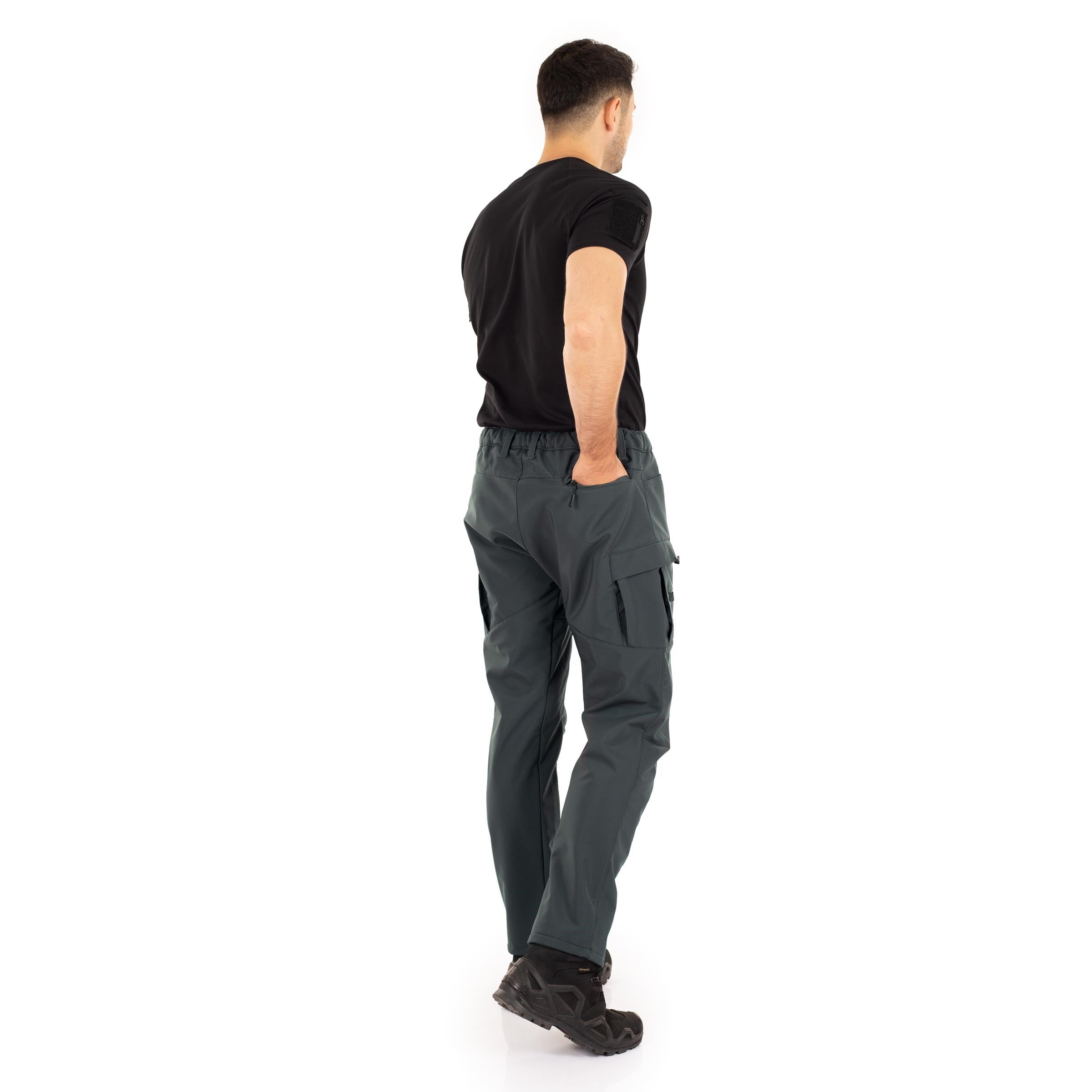 Alpha Softshell Taktik Pantolon Likralı Esnek Çok Cepli Antrasit