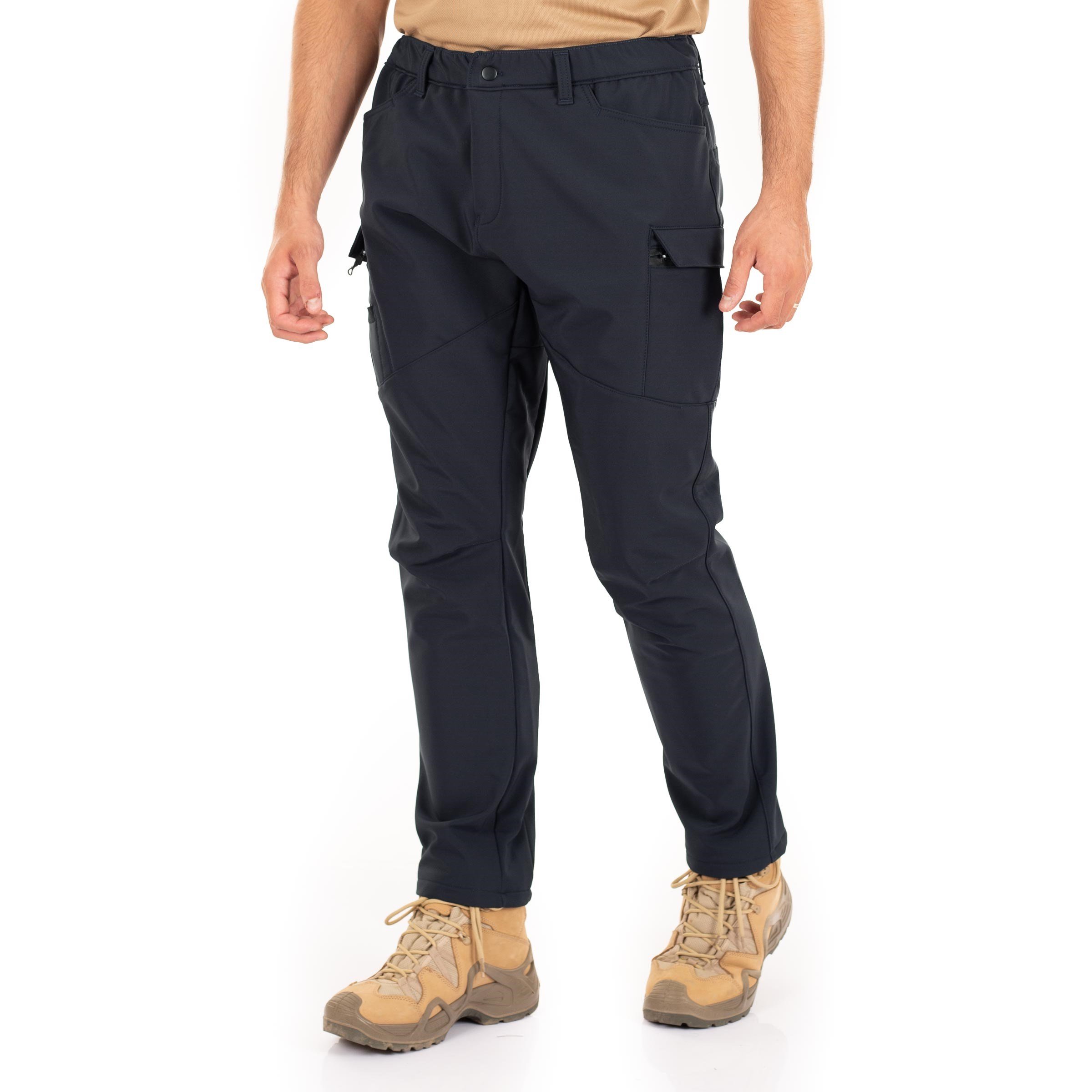 Alpha Softshell Taktik Pantolon Likralı Esnek Çok Cepli Lacivert