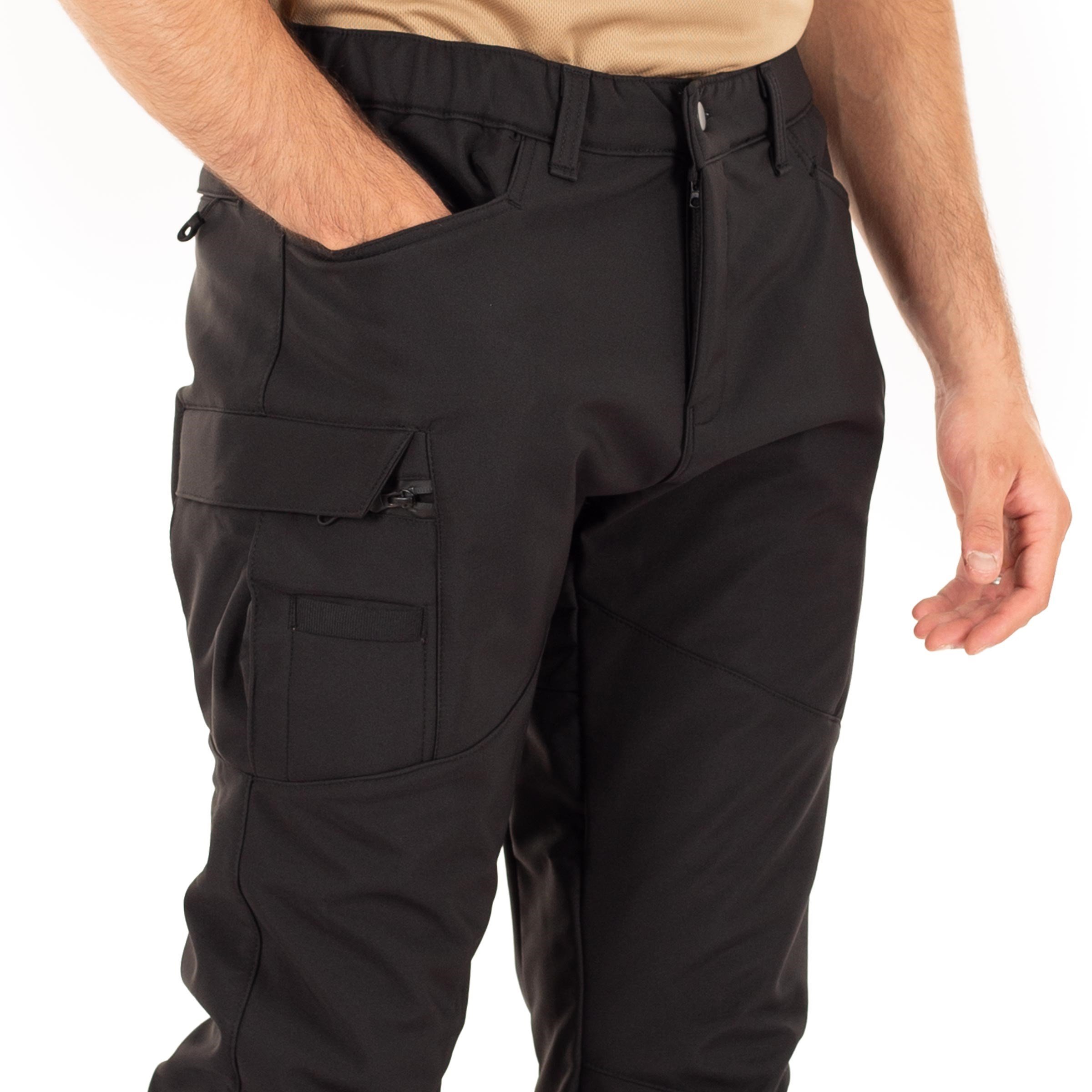 Alpha Softshell Taktik Pantolon Likralı Esnek Çok Cepli Siyah