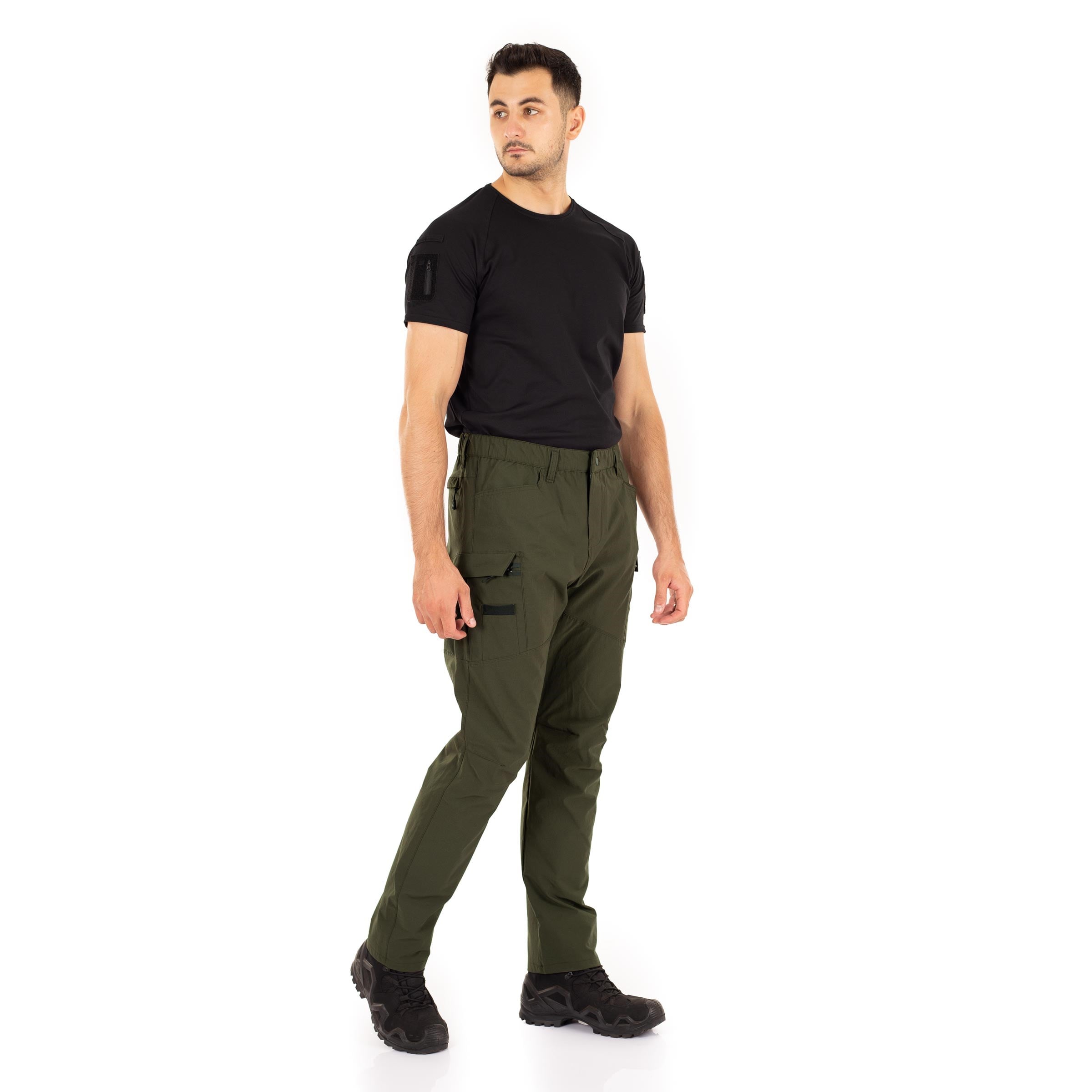 Alpha Taktik Pantolon Likralı Esnek Çok Cepli Haki