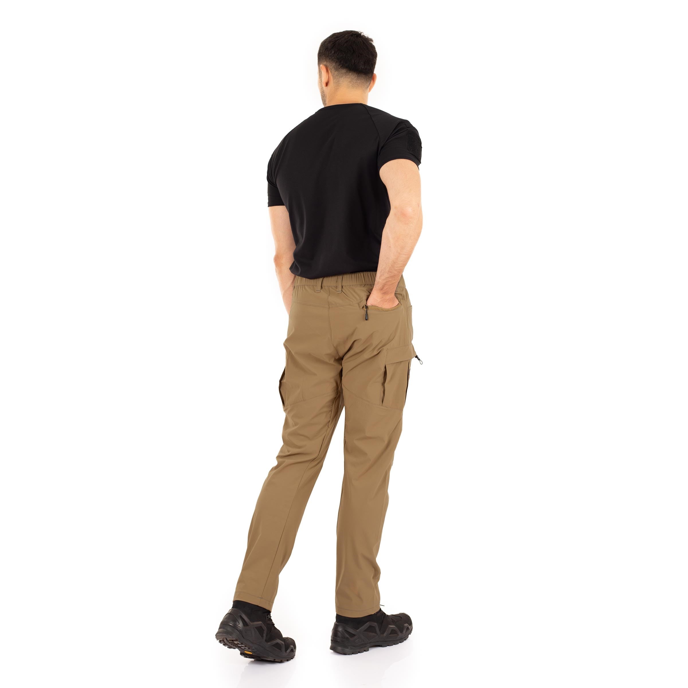 Alpha Taktik Pantolon Likralı Esnek Çok Cepli Hardal