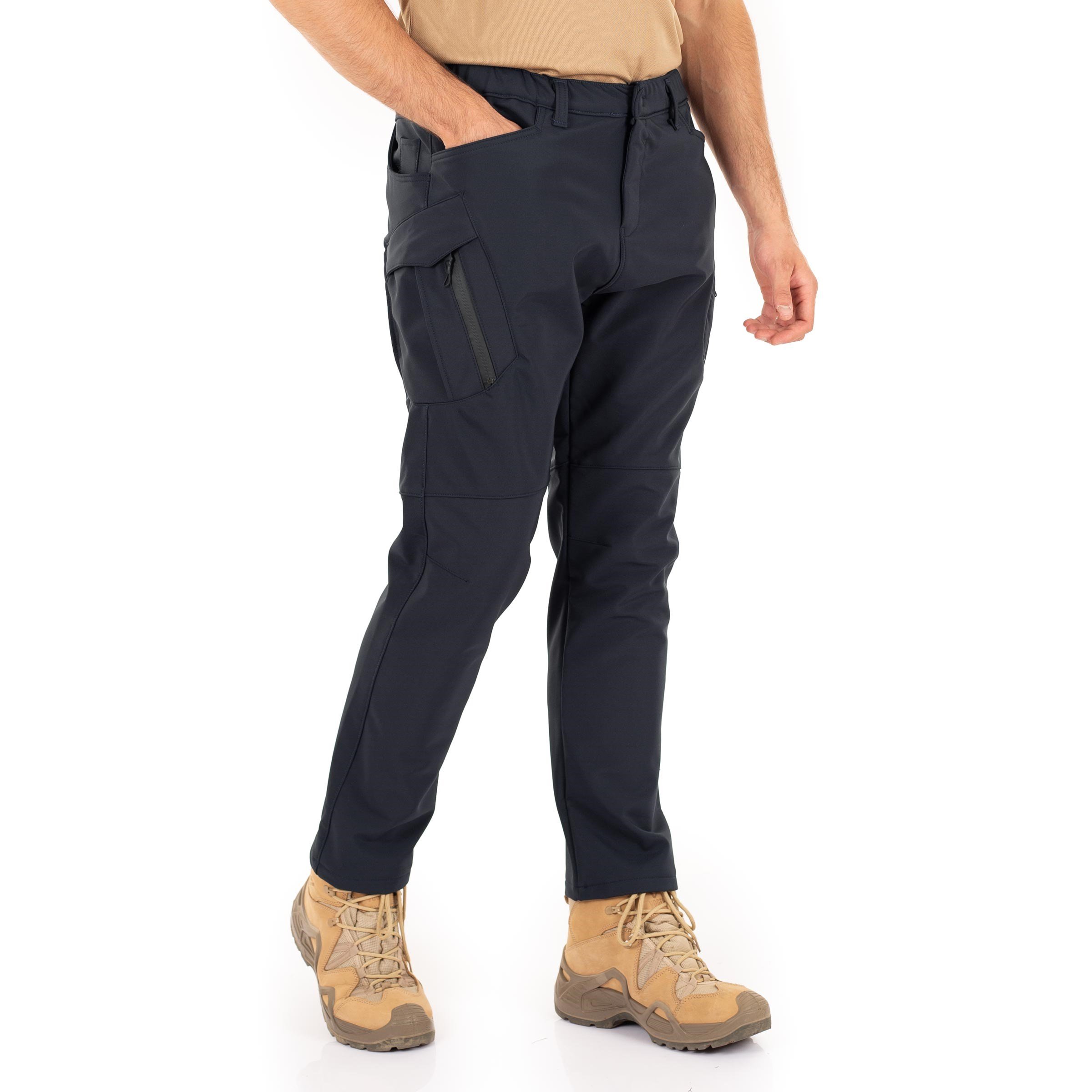 Alpine Softshell Taktik Pantolon İçi Polarlı Lacivert