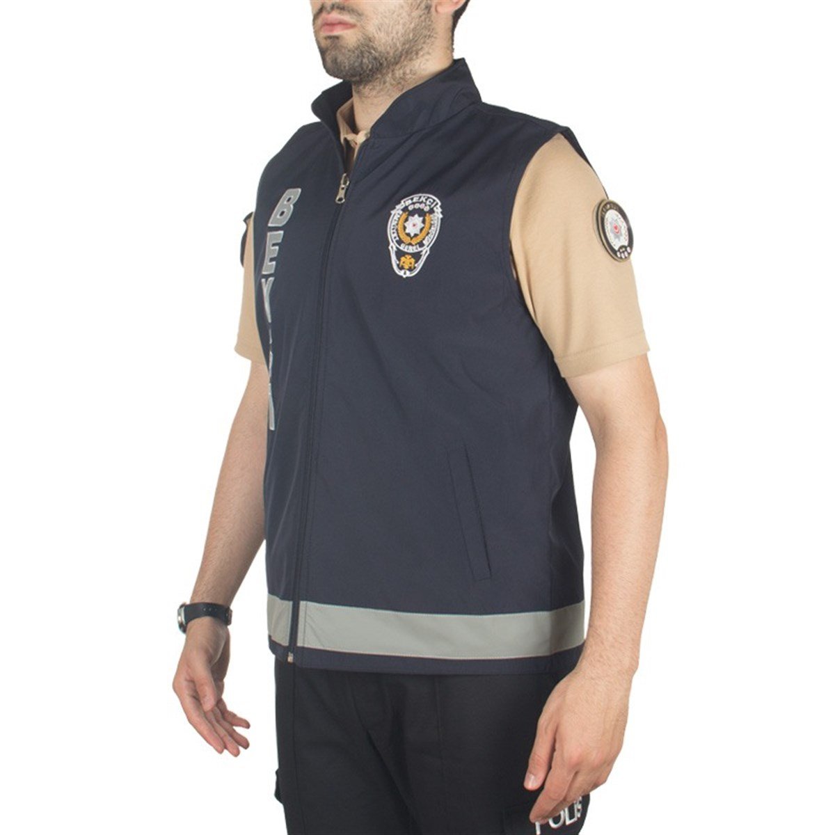 Bekçi Asayiş Görev Yeleği Çift Taraflı Yelek