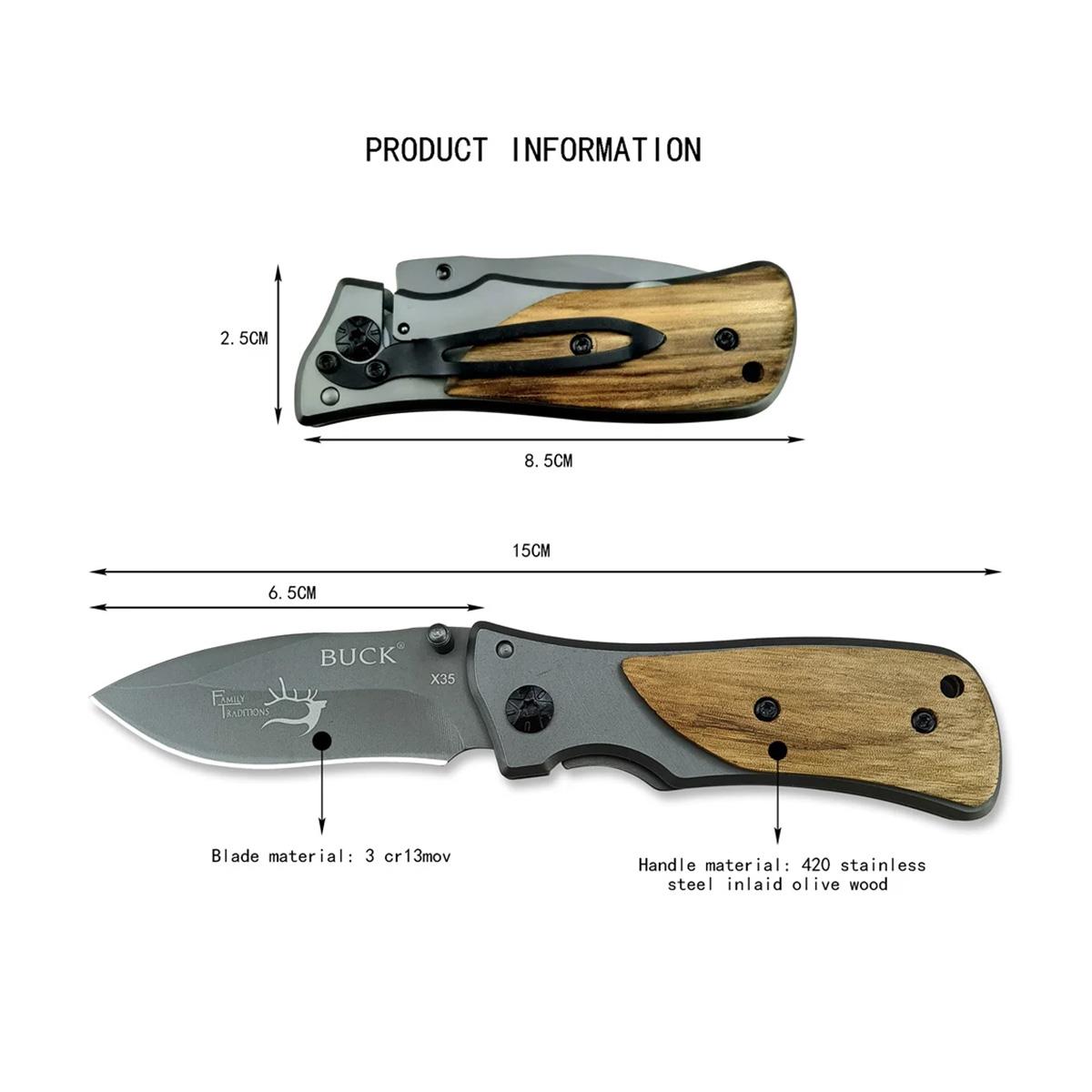 Buck Family Çakı Zeytin Kabza 15cm