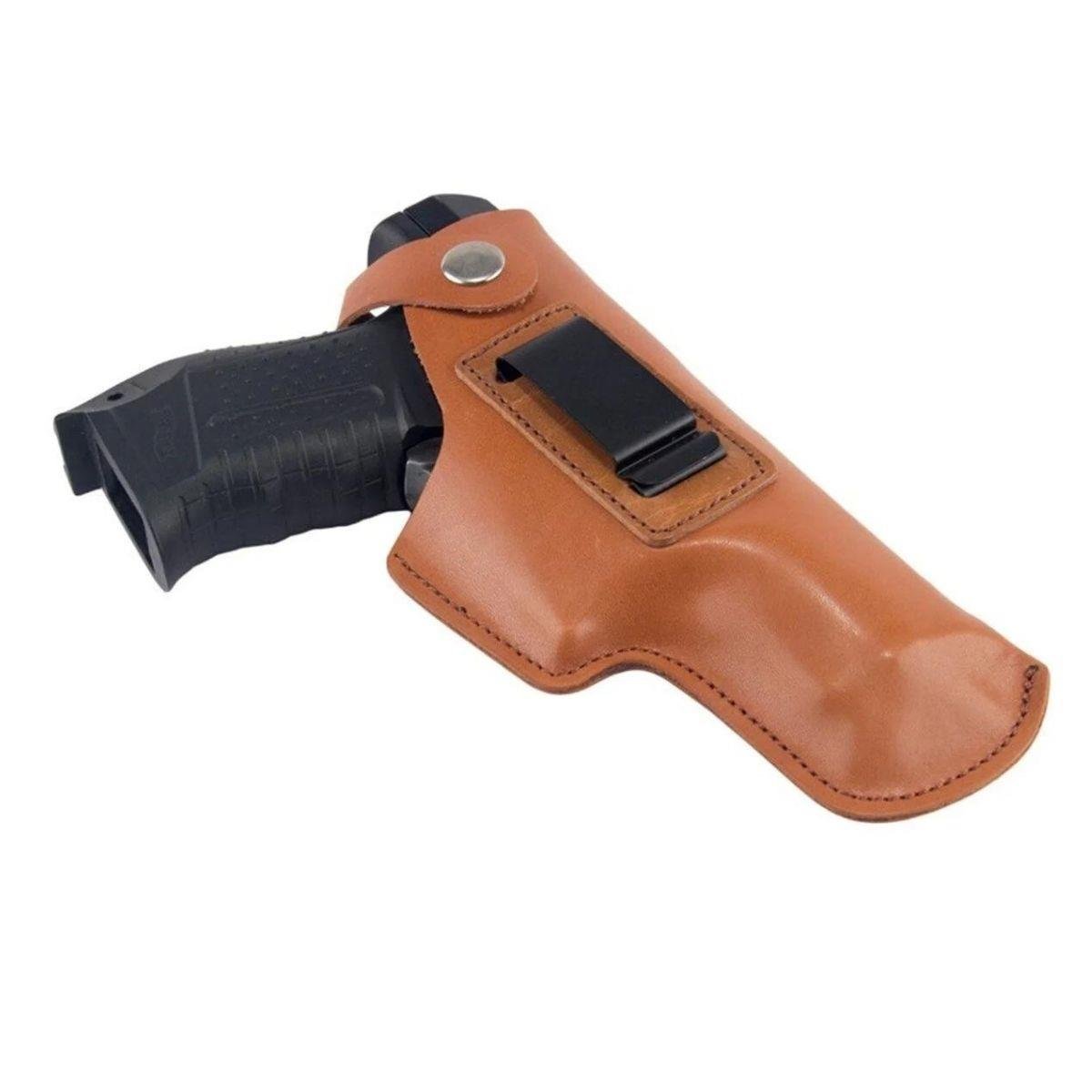 Canik 55 Horozlu Seri Deri Tabanca İç Kılıfı Yumuşak Deri Taba