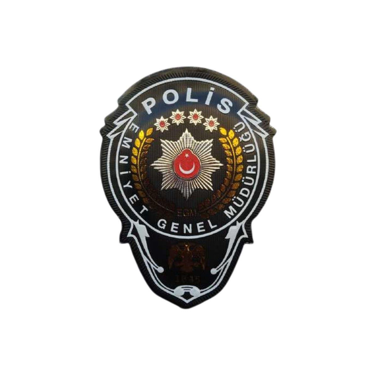 Çevik Kuvvet Polisi Göğüs Arması Siyah 3 Boyutlu